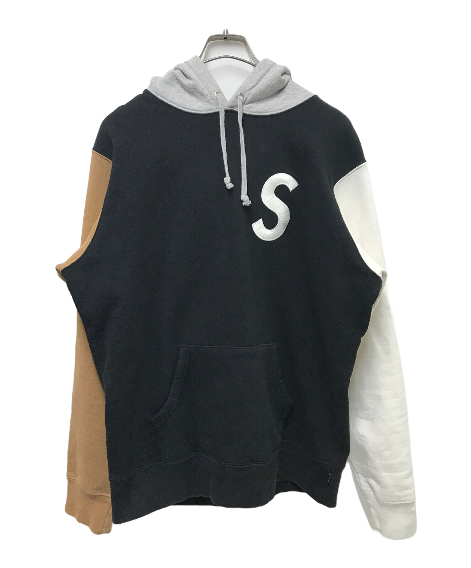 中古・古着通販】SUPREME (シュプリーム) S Logo Colorblocked Hooded  