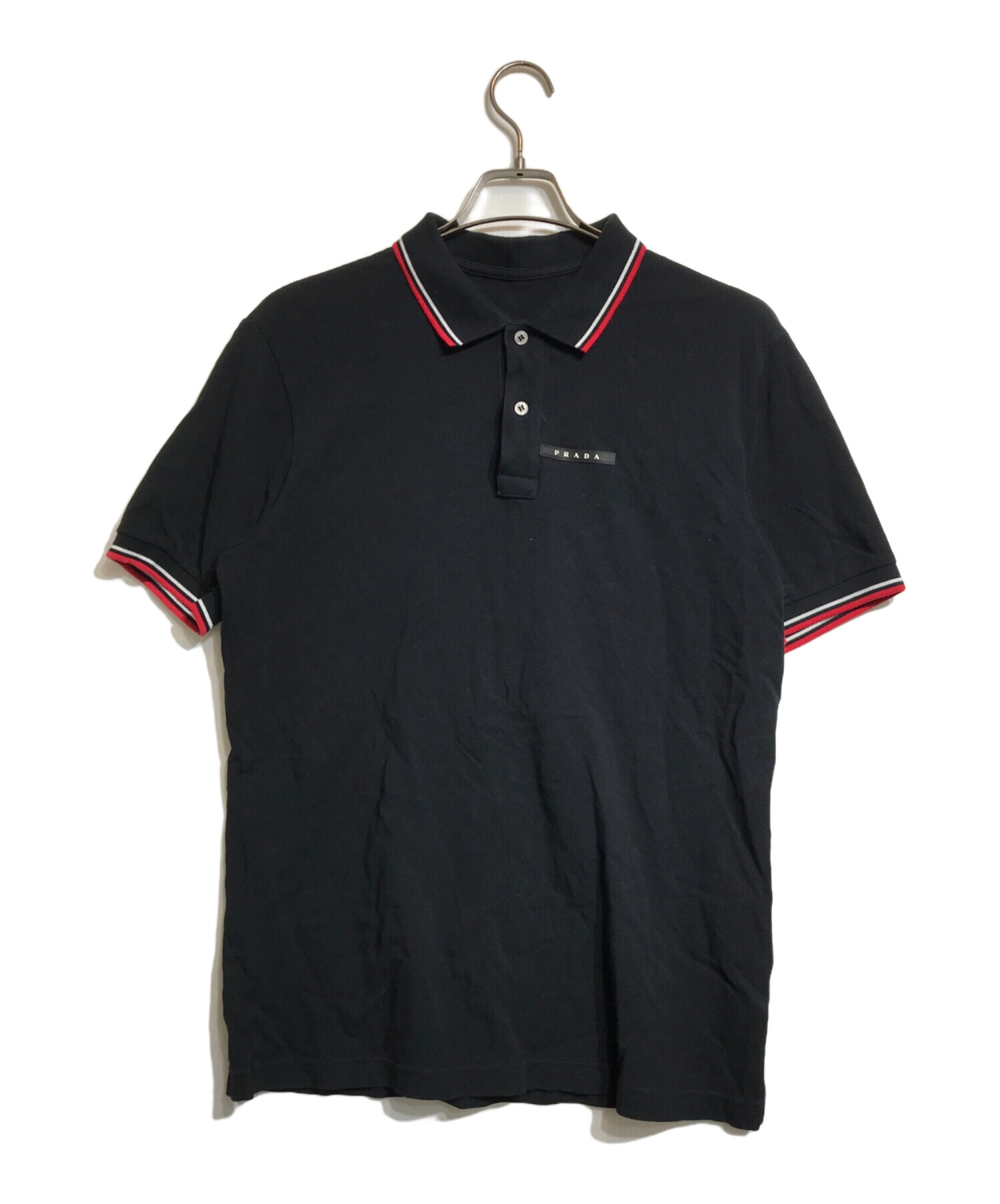 PRADA プラダ ポロシャツ XL 紺 PRADA - PRADA プラダ ポロシャツ XL 