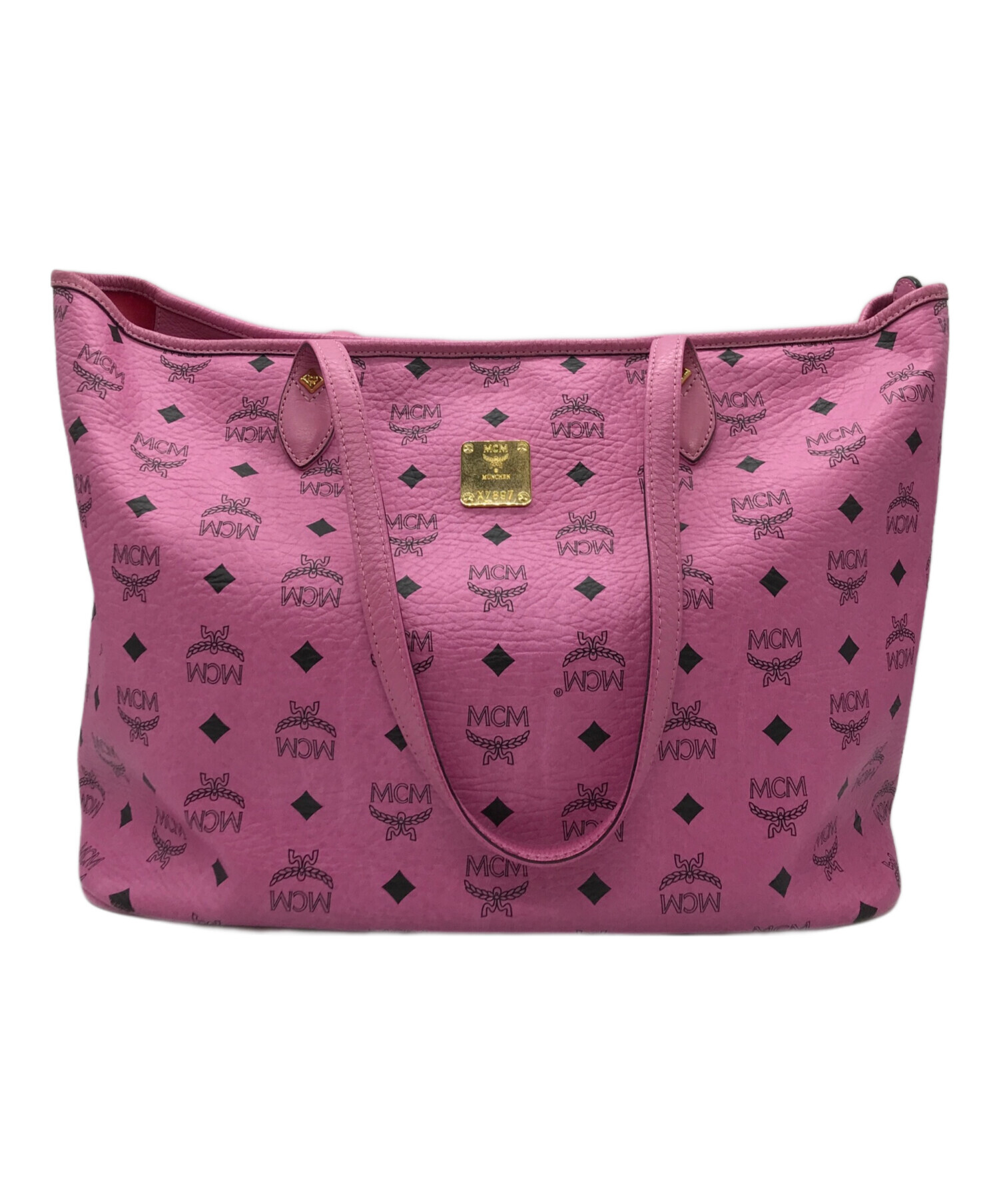 ハワイDFS購入 MCMエムシーエム モノグラムトートバッグ ピンク