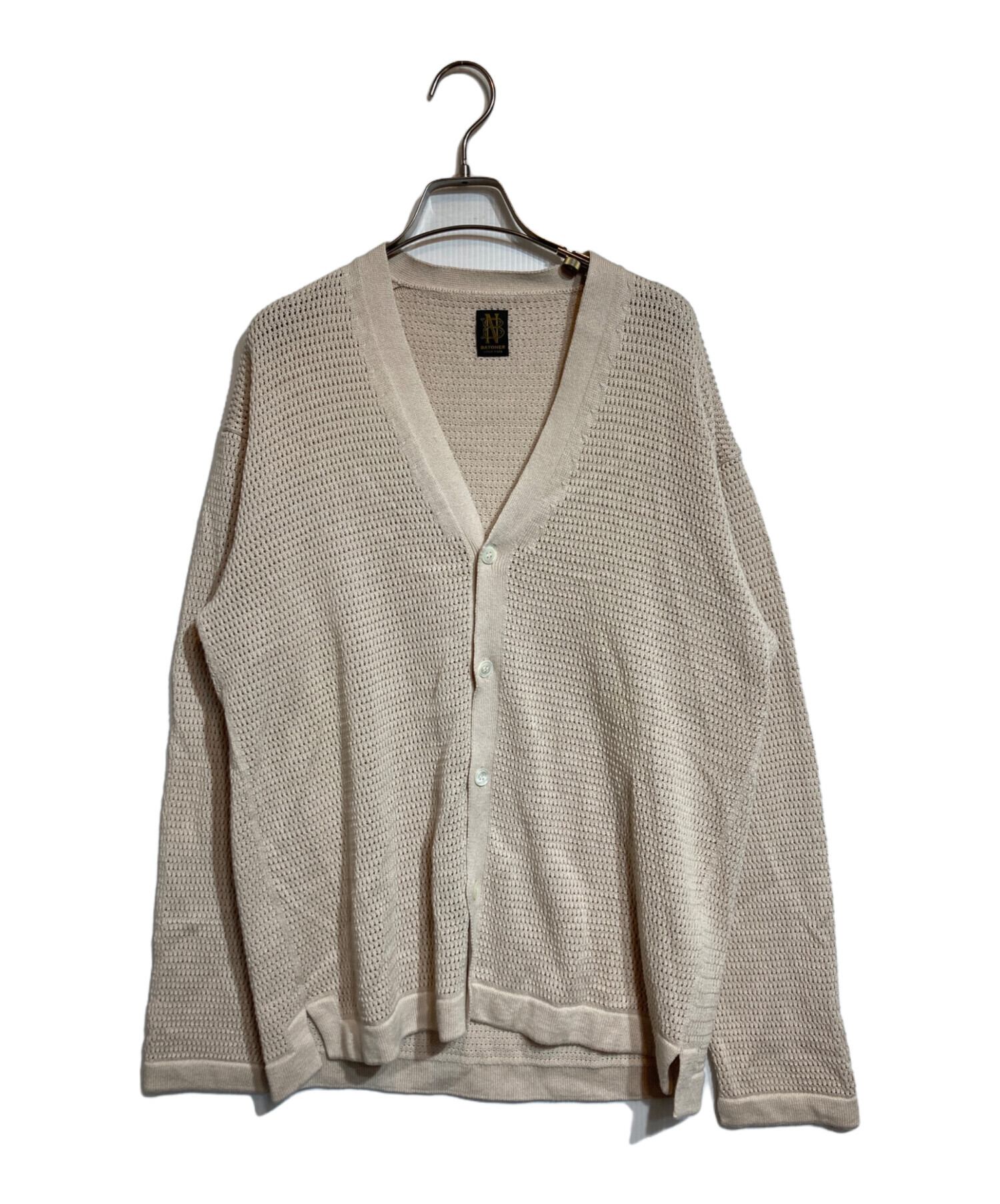 中古・古着通販】BATONER (バトナ―) SUMMER KNIT V NECK CARDIGAN 