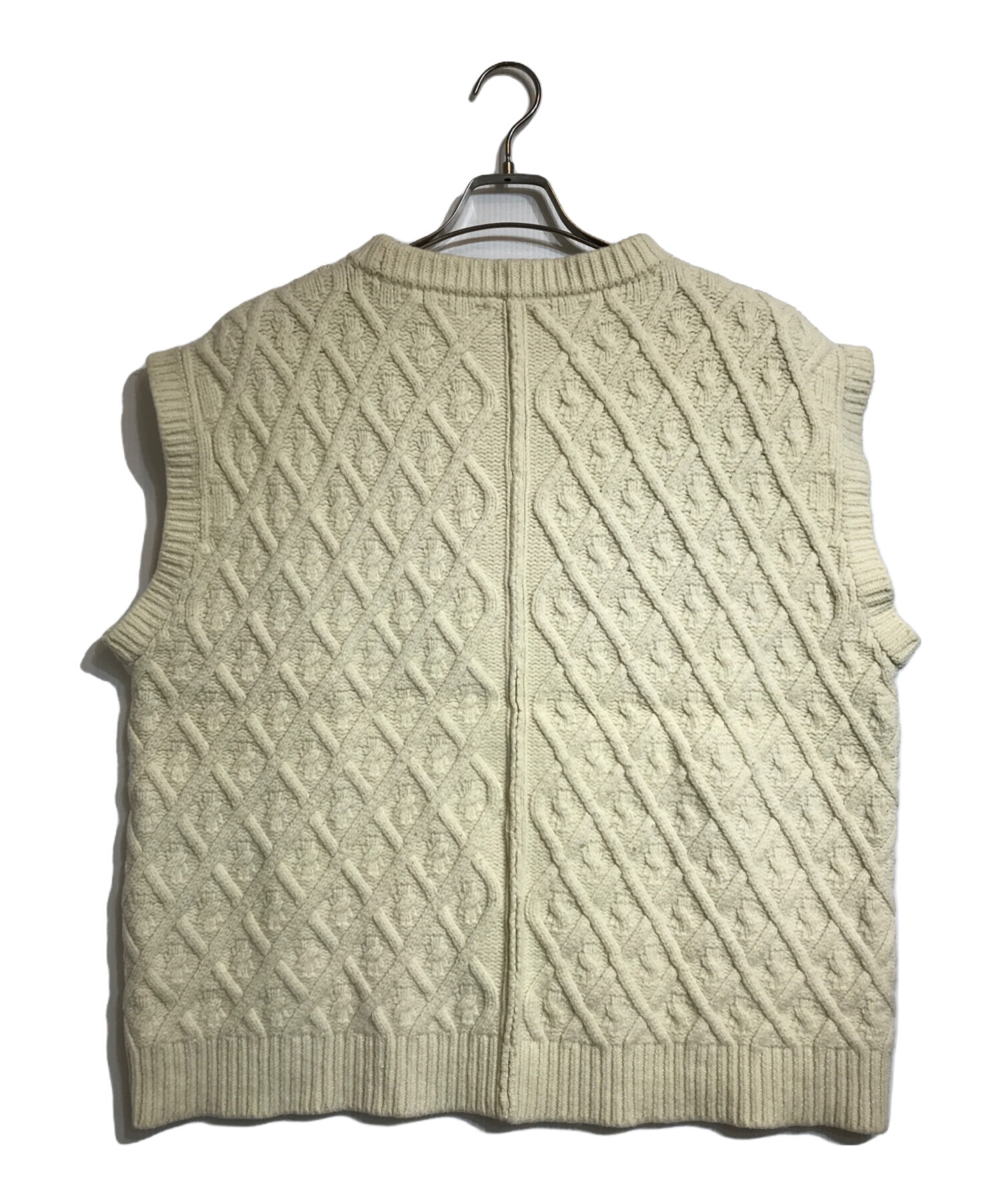 auralee HARD TWIST MERINO ARAN KNIT VEST AURALEE 