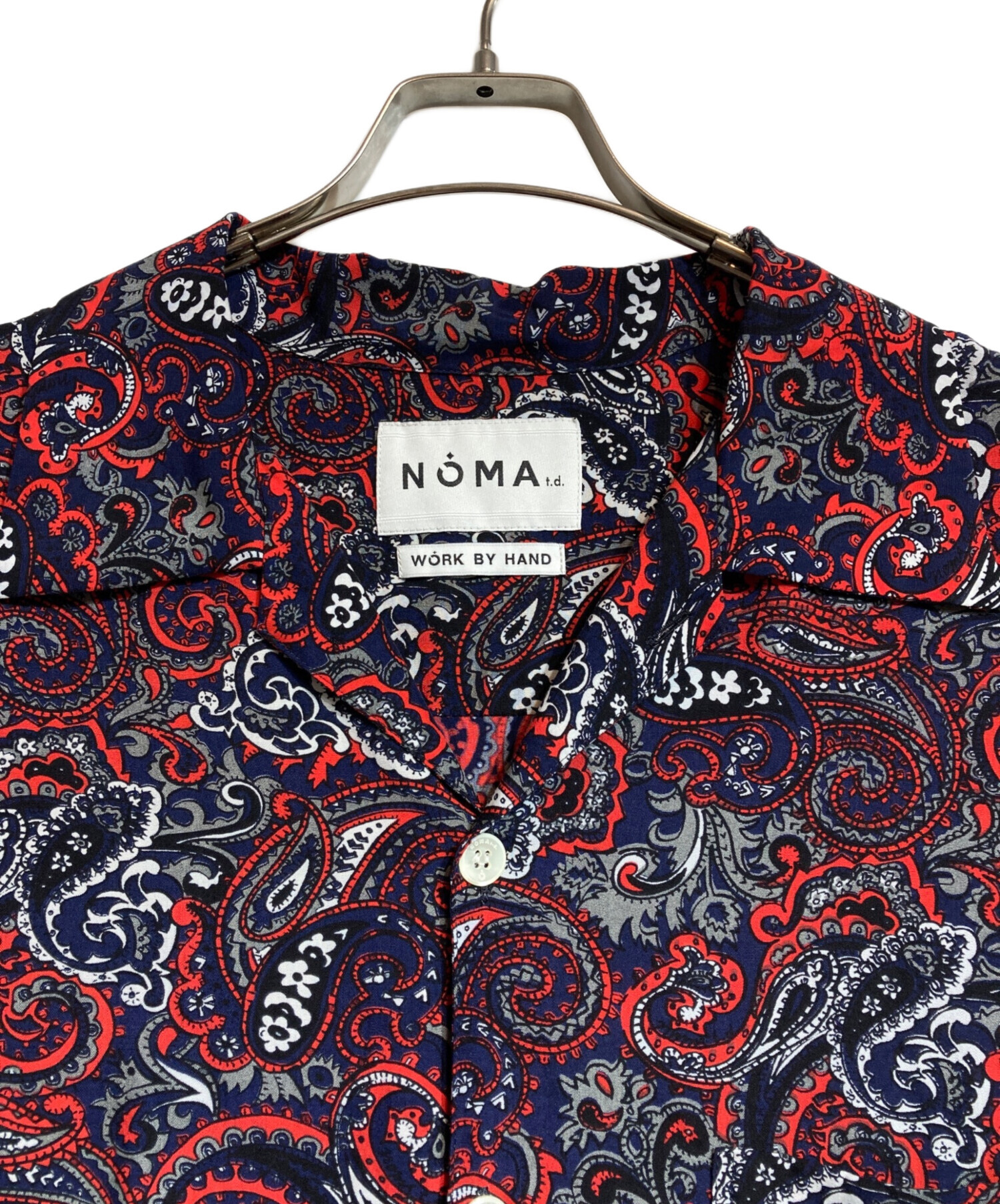 中古・古着通販】NOMA t.d. (ノーマティーディー) ペイズリー柄 半袖 中古・古着通販】NOMA t.d. (ノーマティーディー) ペイズリー柄 半袖