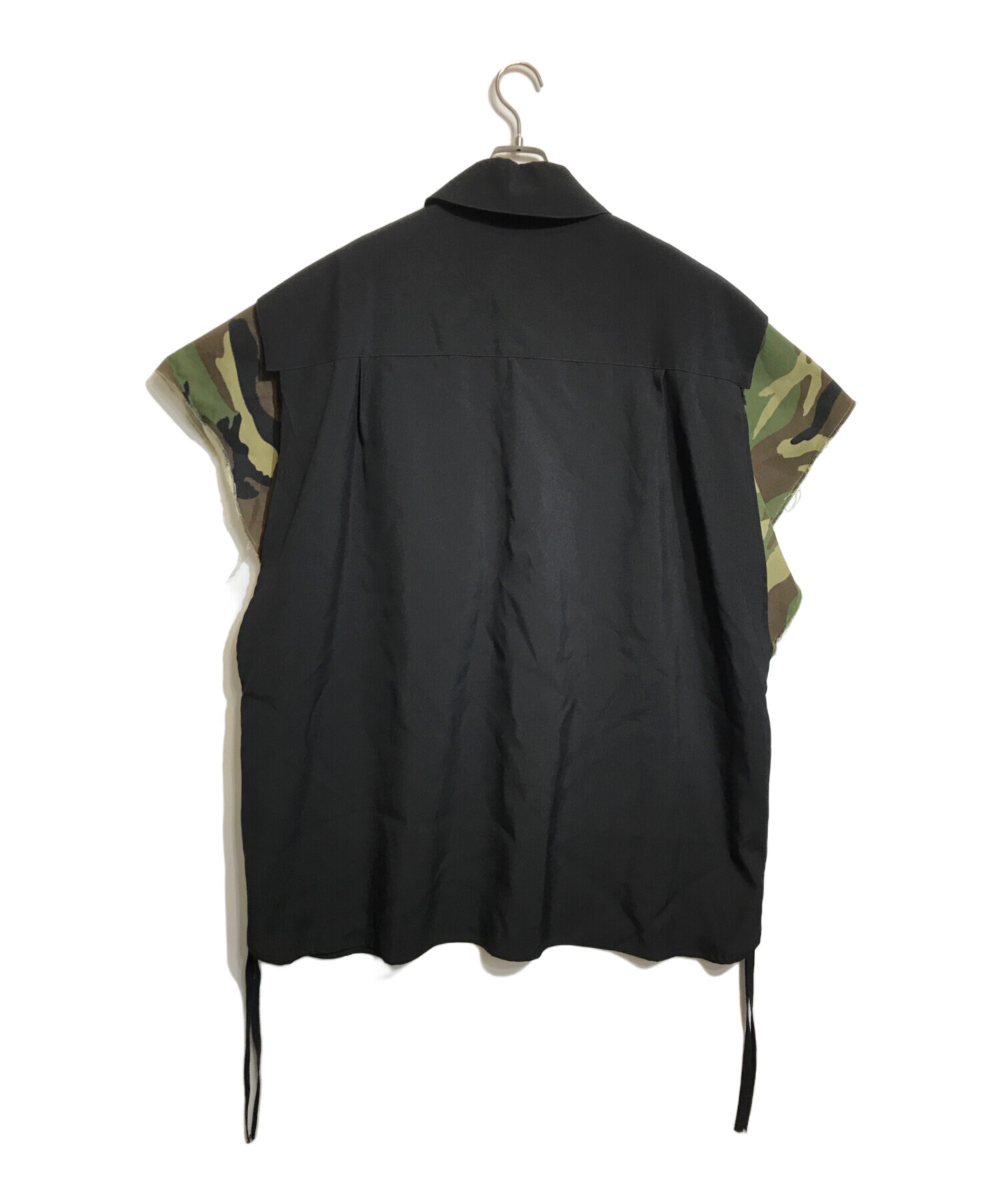 中古・古着通販】FACETASM (ファセッタズム) WOOL CAMO CUT OFF SHIRT 