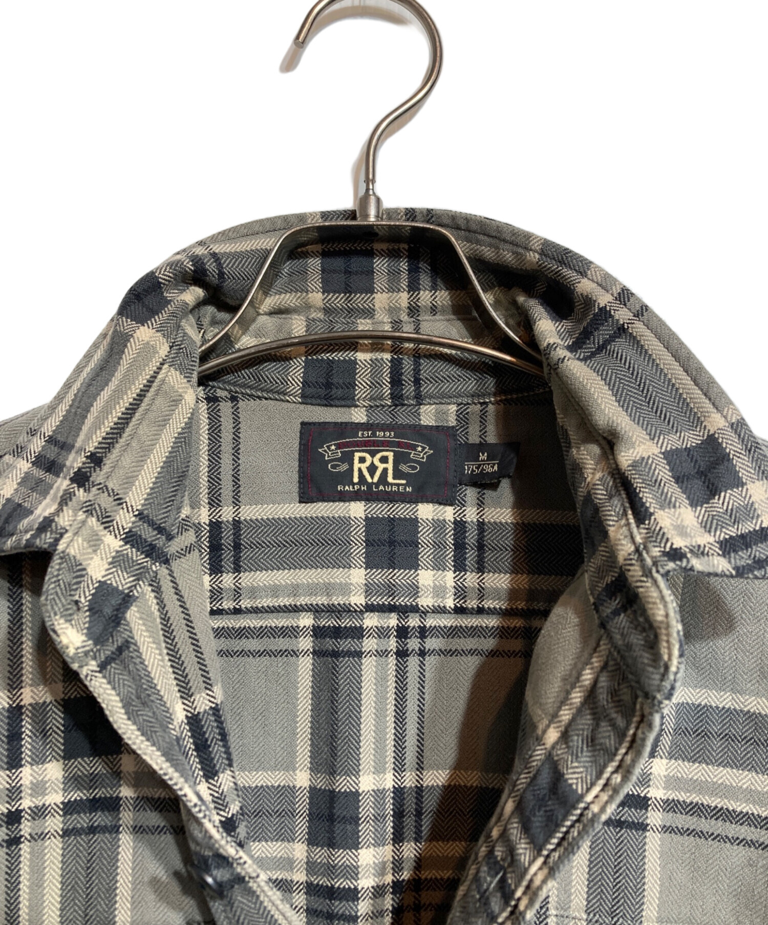 中古・古着通販】RRL (ダブルアールエル) HBTチェックネルシャツ 