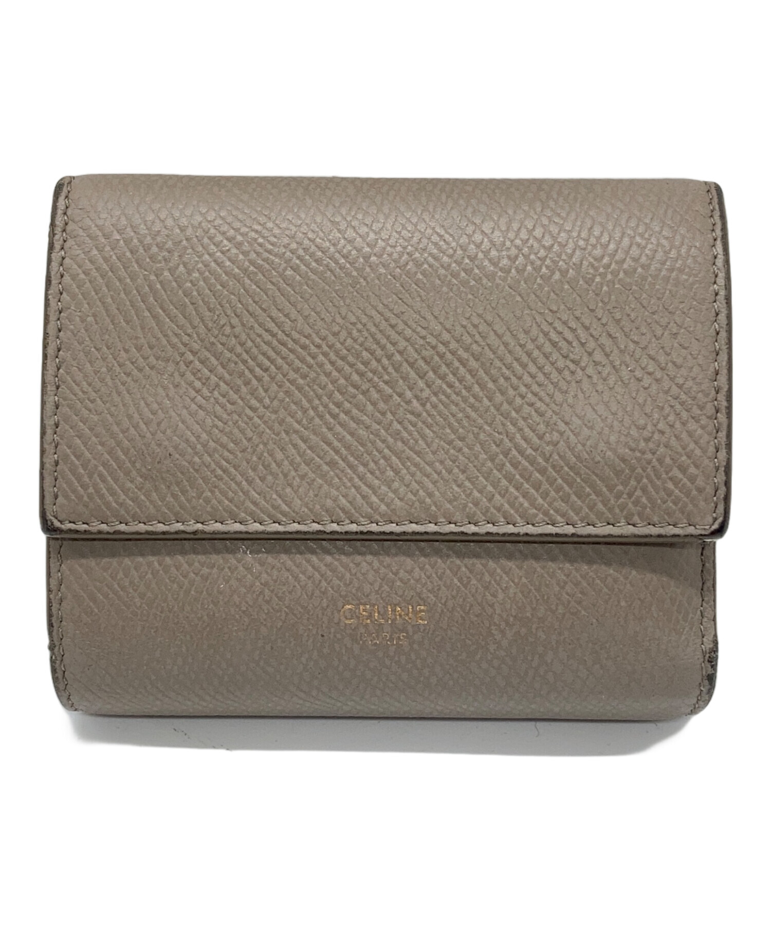 中古・古着通販】CELINE (セリーヌ) 3つ折り財布 グレー