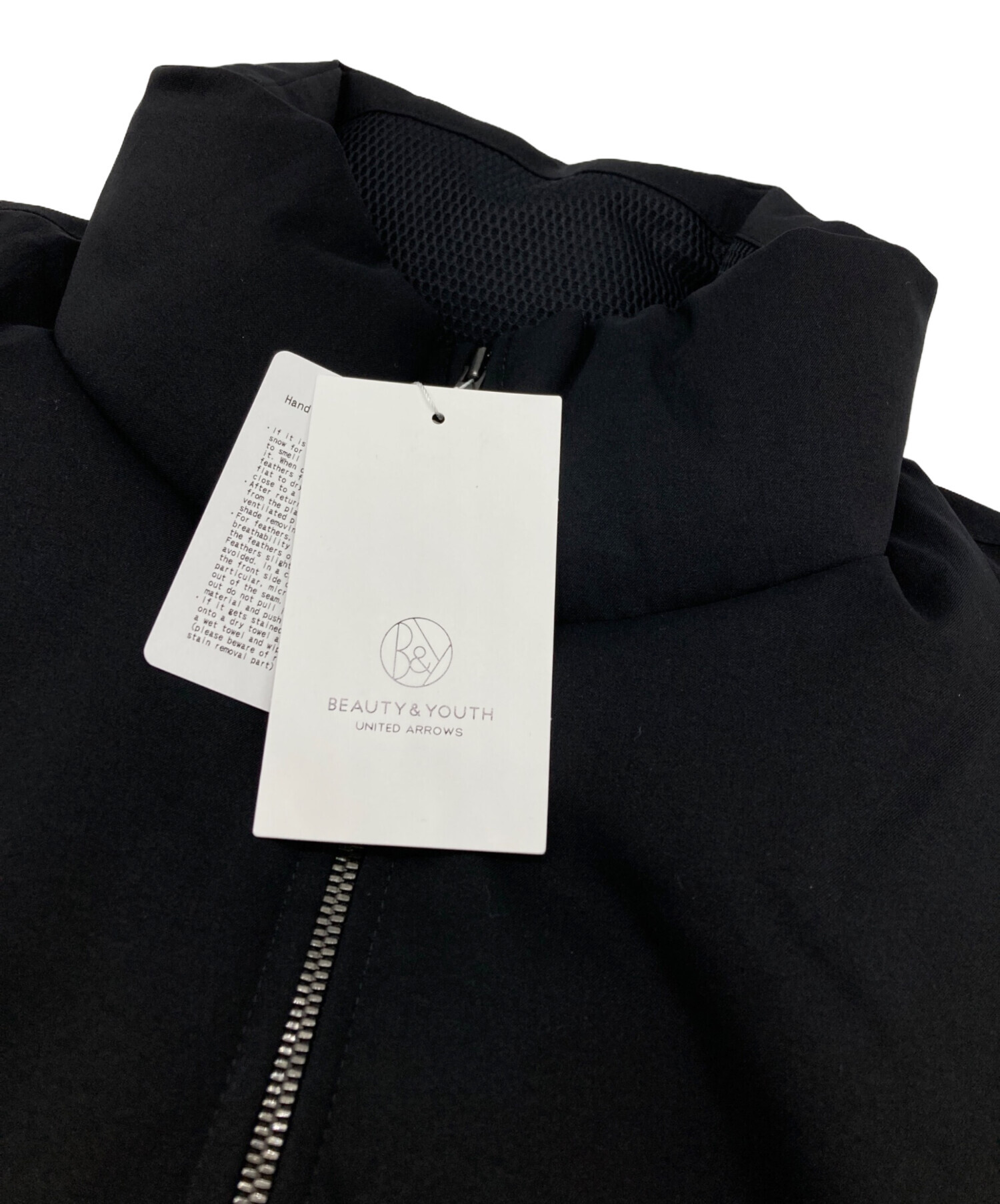 BEAUTY&YOUTH 小松マテーレ スタンドカラー ダウンジャケット S 小松マテーレ スタンドカラー ダウンジャケット 700FP 撥水機能