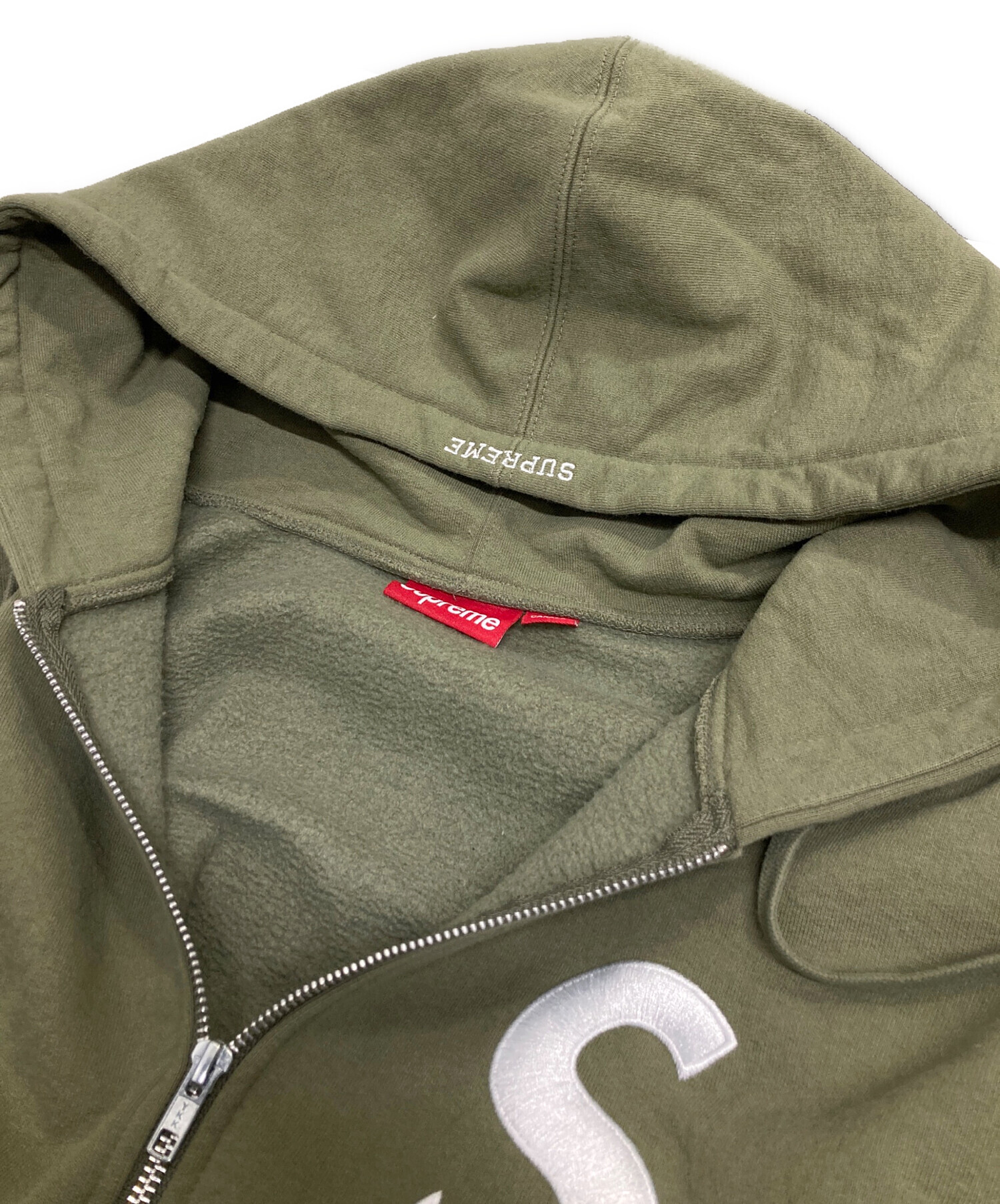 中古・古着通販】SUPREME (シュプリーム) Logo Zip Up Hooded 