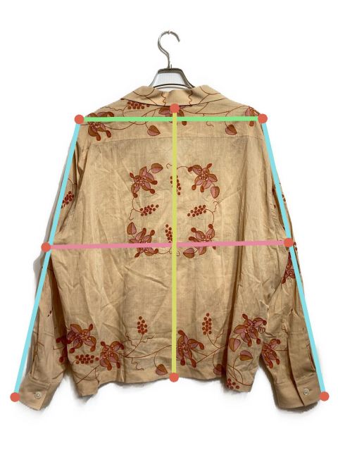 BODE NY ボーディー 22AW Foliage Appliqué Long Sleeve Shirt 