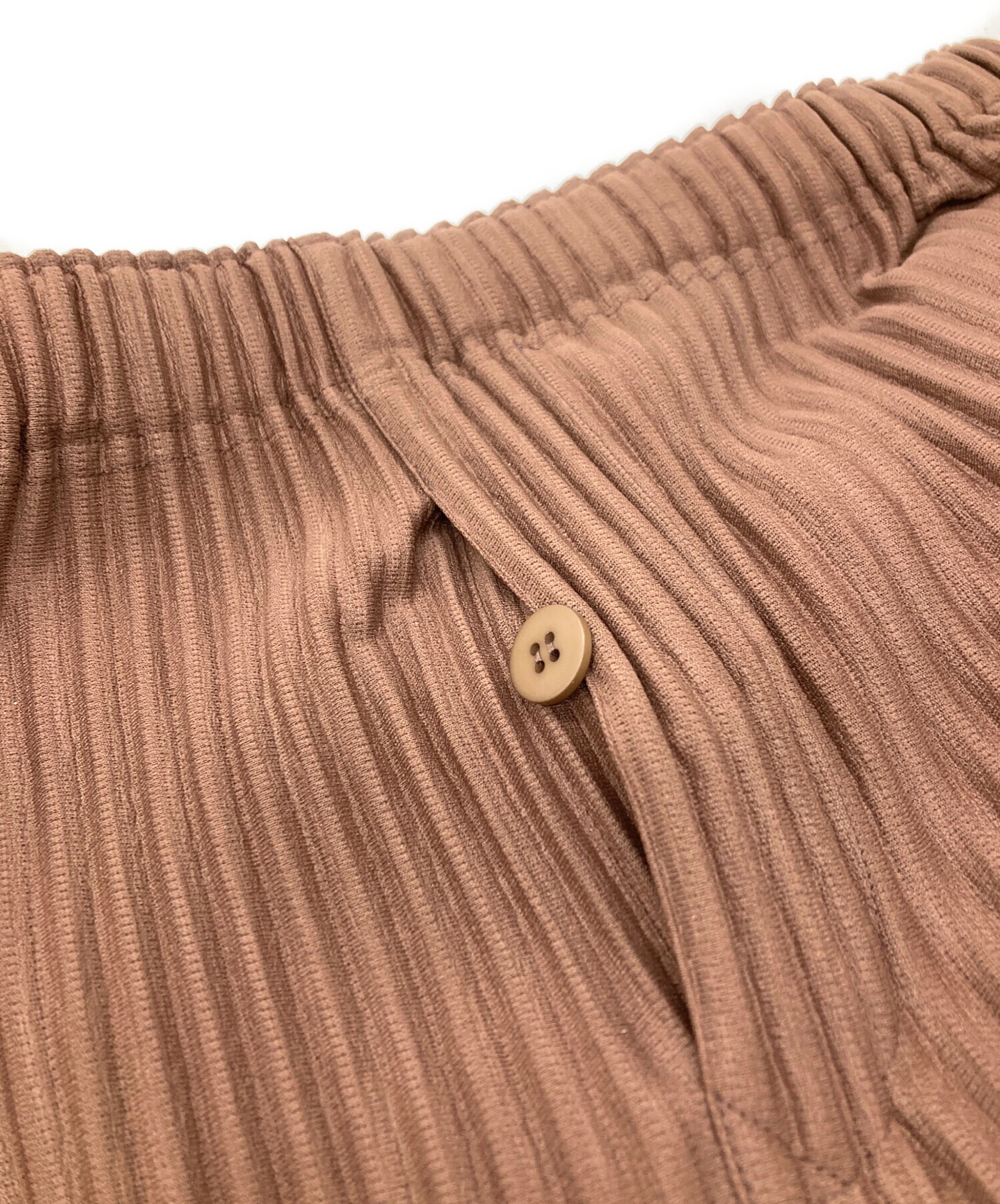 HOMME PLISSE 消しプリーツ パンツ ブラウン 中古・古着通販】HOMME PLISSE ISSEY MIYAKE (オムプリッセ イッセイ
