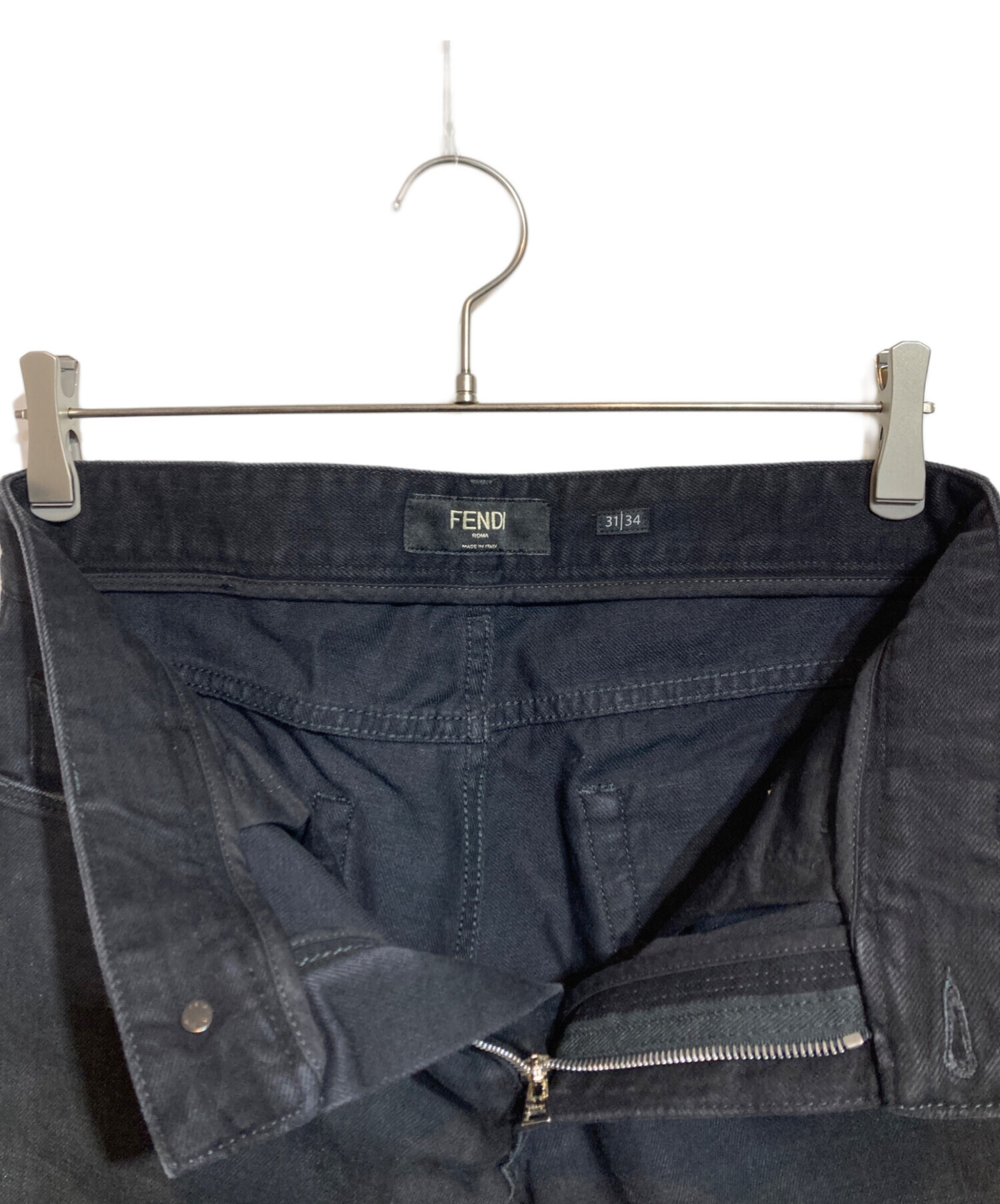 中古・古着通販】FENDI (フェンディ) バックロゴパッチデニムパンツ 
