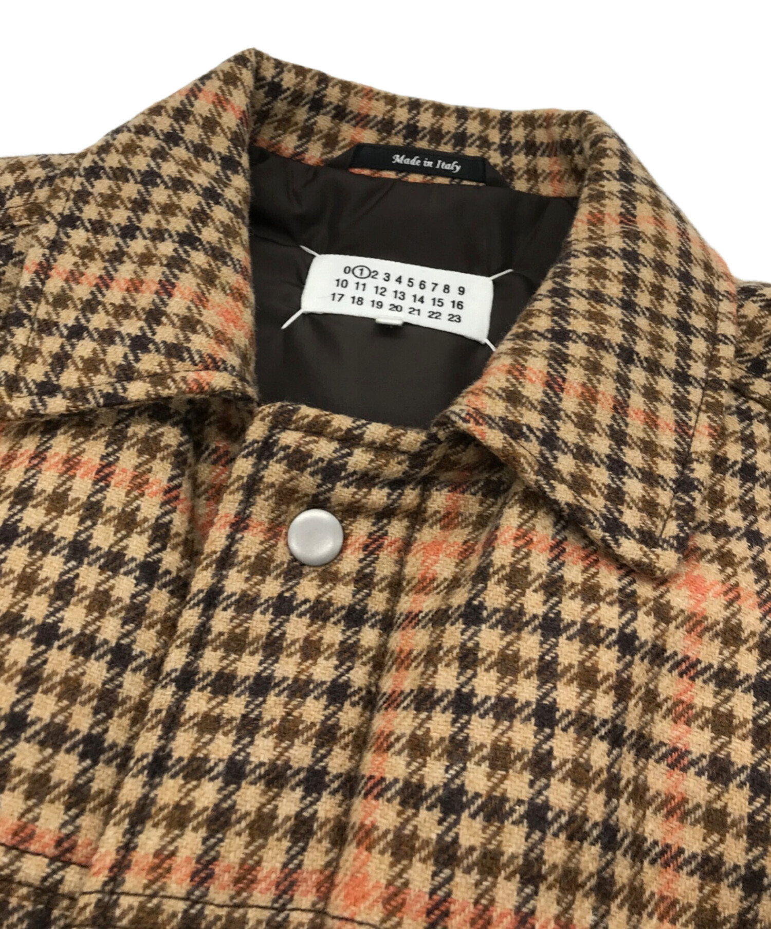 新品 メゾンマルジェラ ガンクラブチェックウールパフベスト ブラウン 中古・古着通販】Maison Margiela (メゾンマルジェラ) ガンクラブ