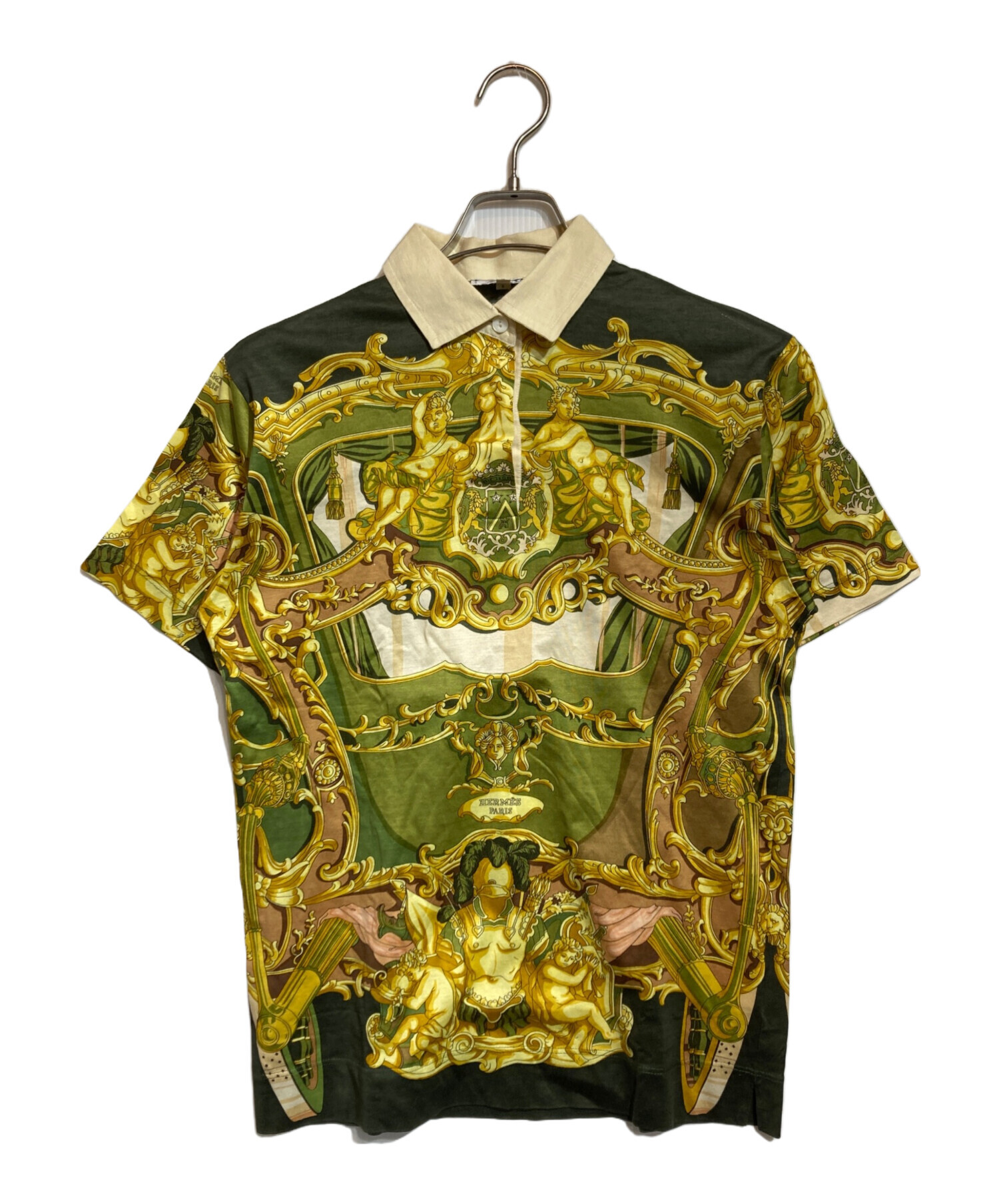 HERMES エルメス ポロシャツ 半袖 グリーン A761 HERMES エルメス ポロシャツ 半袖 グリーン A761 エルメスメンズ