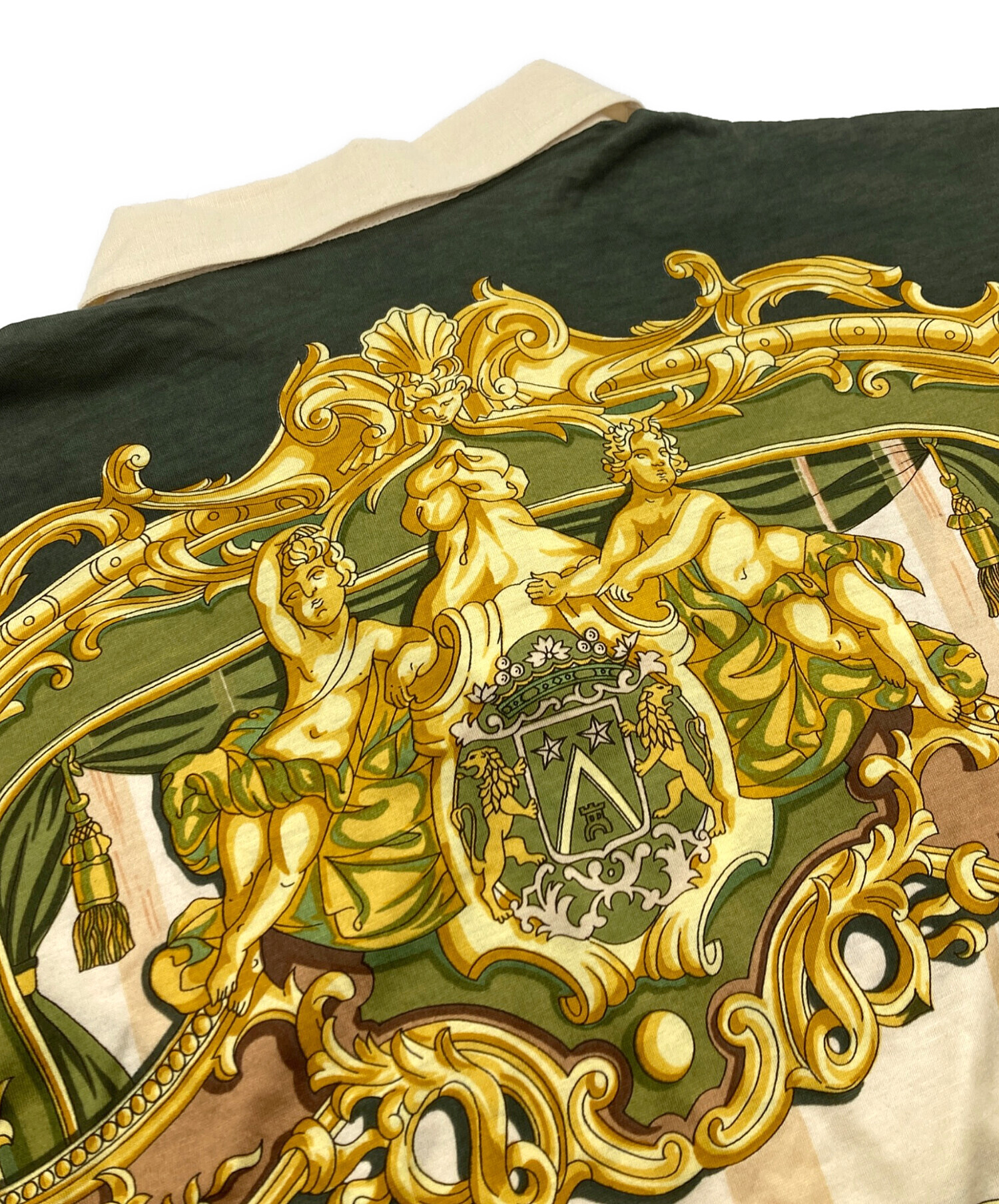 HERMES エルメス ポロシャツ 半袖 グリーン A761 HERMES エルメス ポロシャツ 半袖 グリーン A761 HERMES