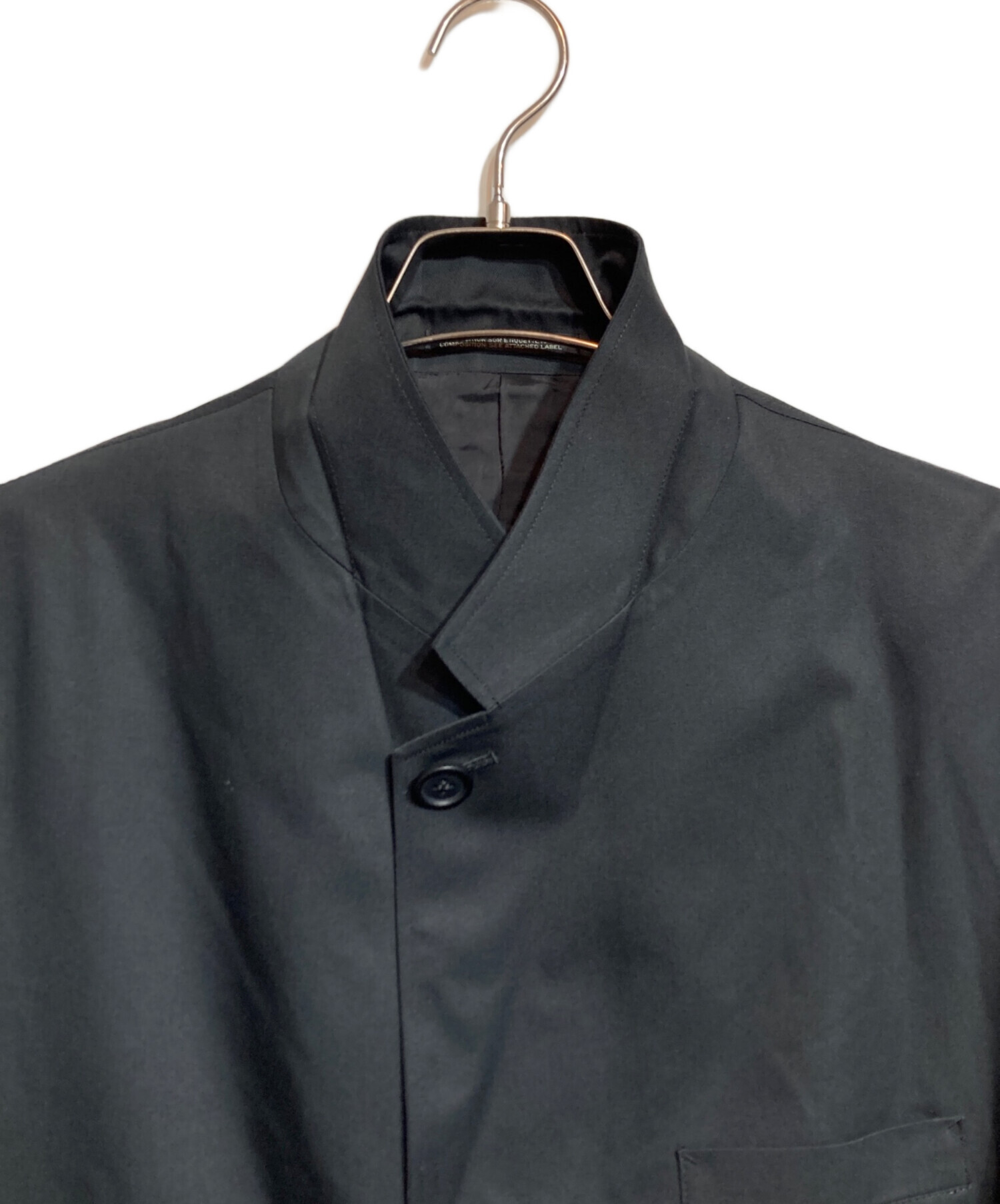 Ys for men 黒 ボタン付きジャケット サイズ3 中古・古着通販】Y's for men (ワイズフォーメン) COTTON/POLYESTER