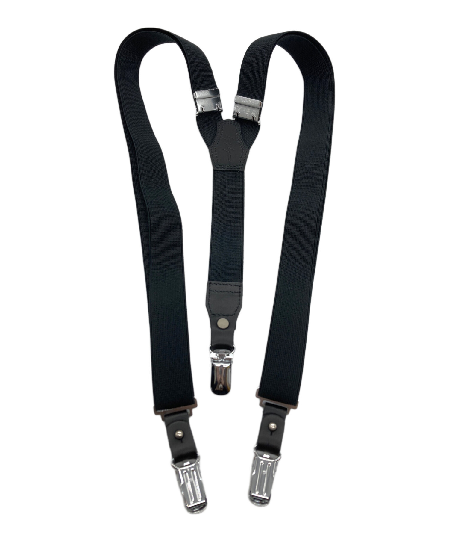 yohji yamamoto サスペンダー 20MMゴム 定番サスペンダー(FREE SIZE  