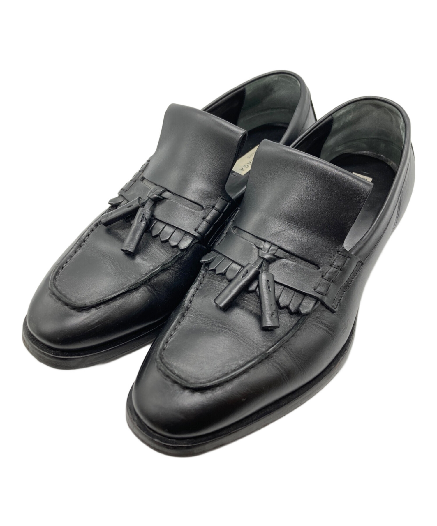 BALENCIAGA 23FWブラック カーフスキン チャンキーローファー厚底