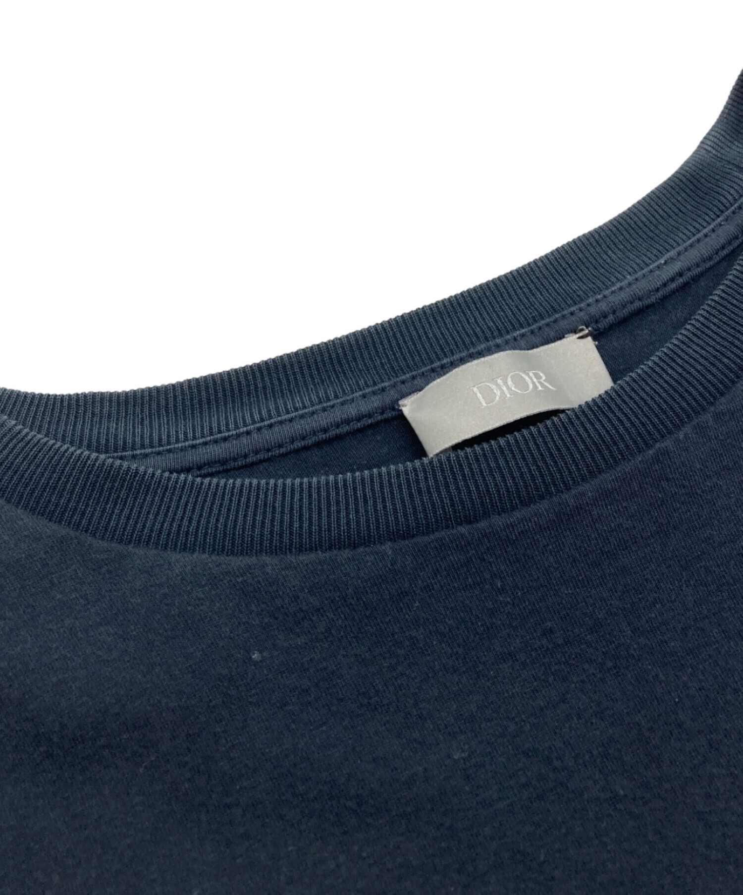 中古・古着通販】Dior (ディオール) ビジターパッチ Tシャツ ネイビー 