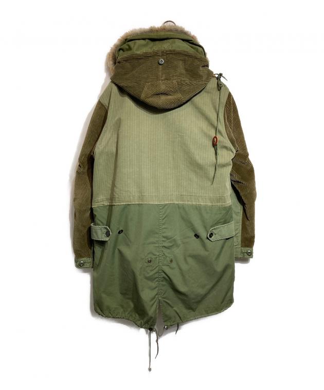 中古・古着通販】ink (インク) 再構築モッズコート オリーブ サイズ:M