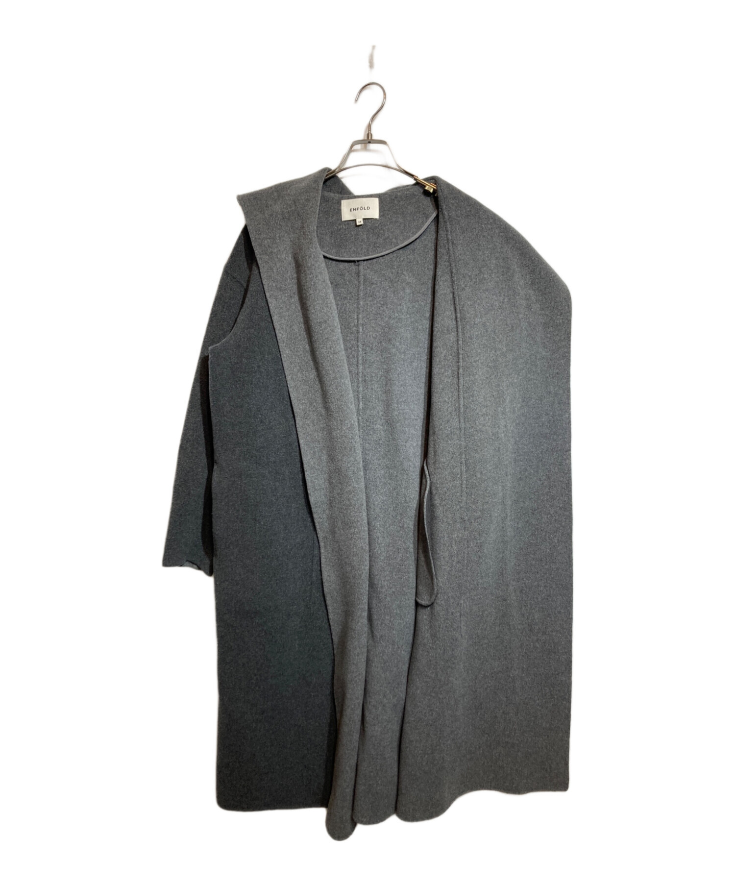 中古・古着通販】ENFOLD (エンフォルド) ダブルフェイスフードリバー  