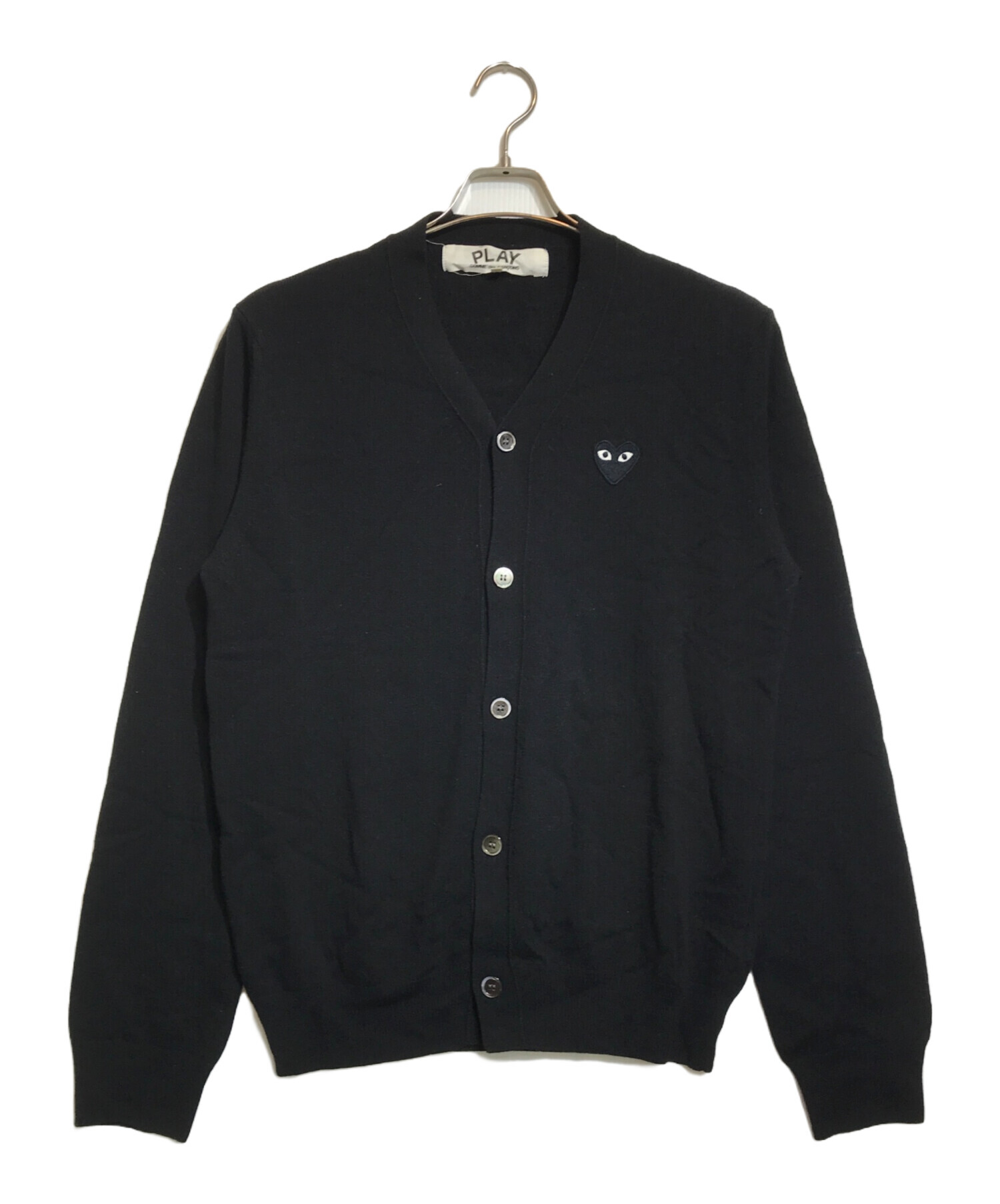 トップス PLAY COMMEdesGARCONS KNIT CARDIGAN Pulls Comme des Garçons PLAY V-Neck Emblem Knit Cardigan UNISEX