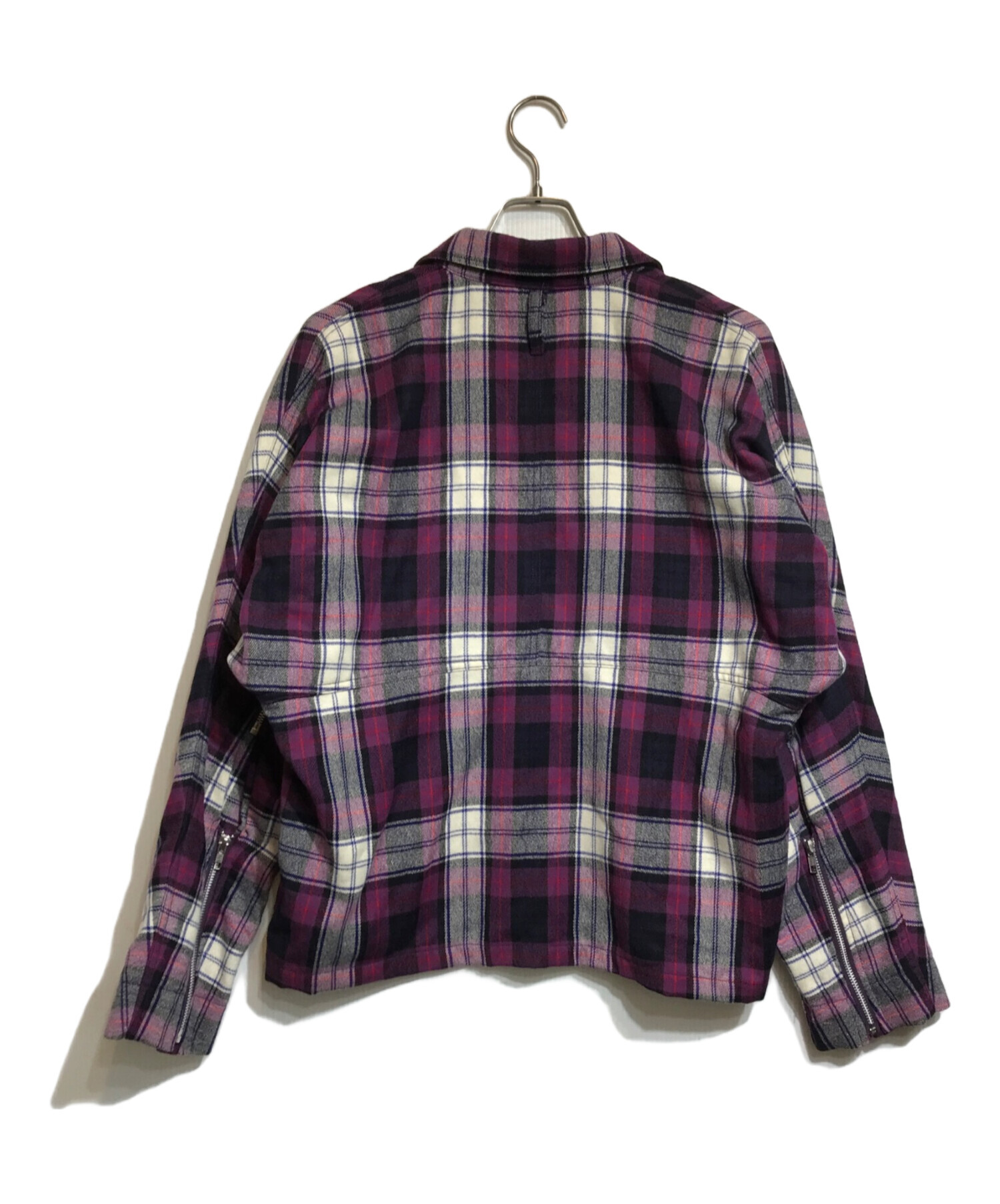 中古・古着通販】PHINGERIN (フィンガリン) ZIP RUN JACKET PLAID 