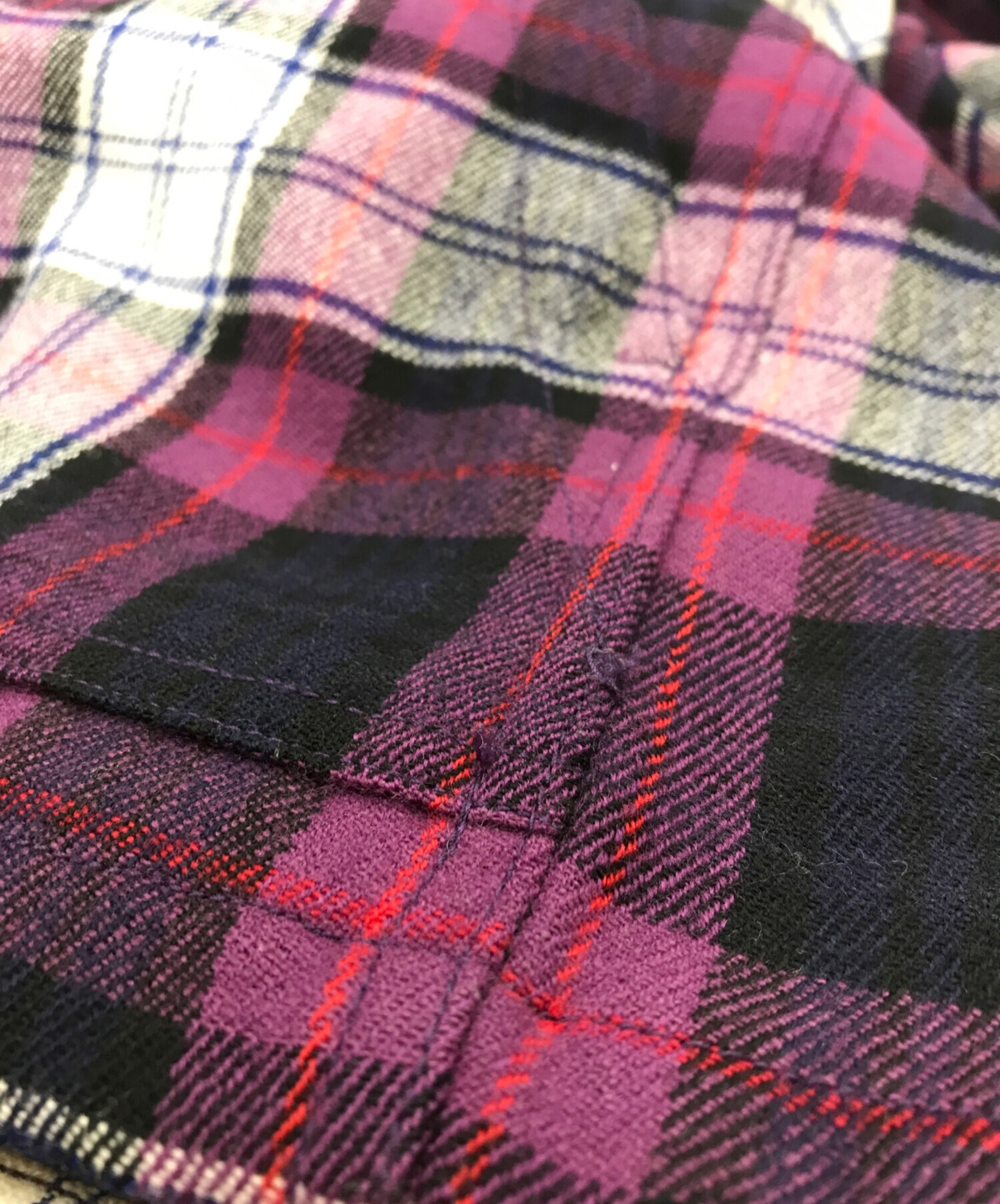 中古・古着通販】PHINGERIN (フィンガリン) ZIP RUN JACKET PLAID 