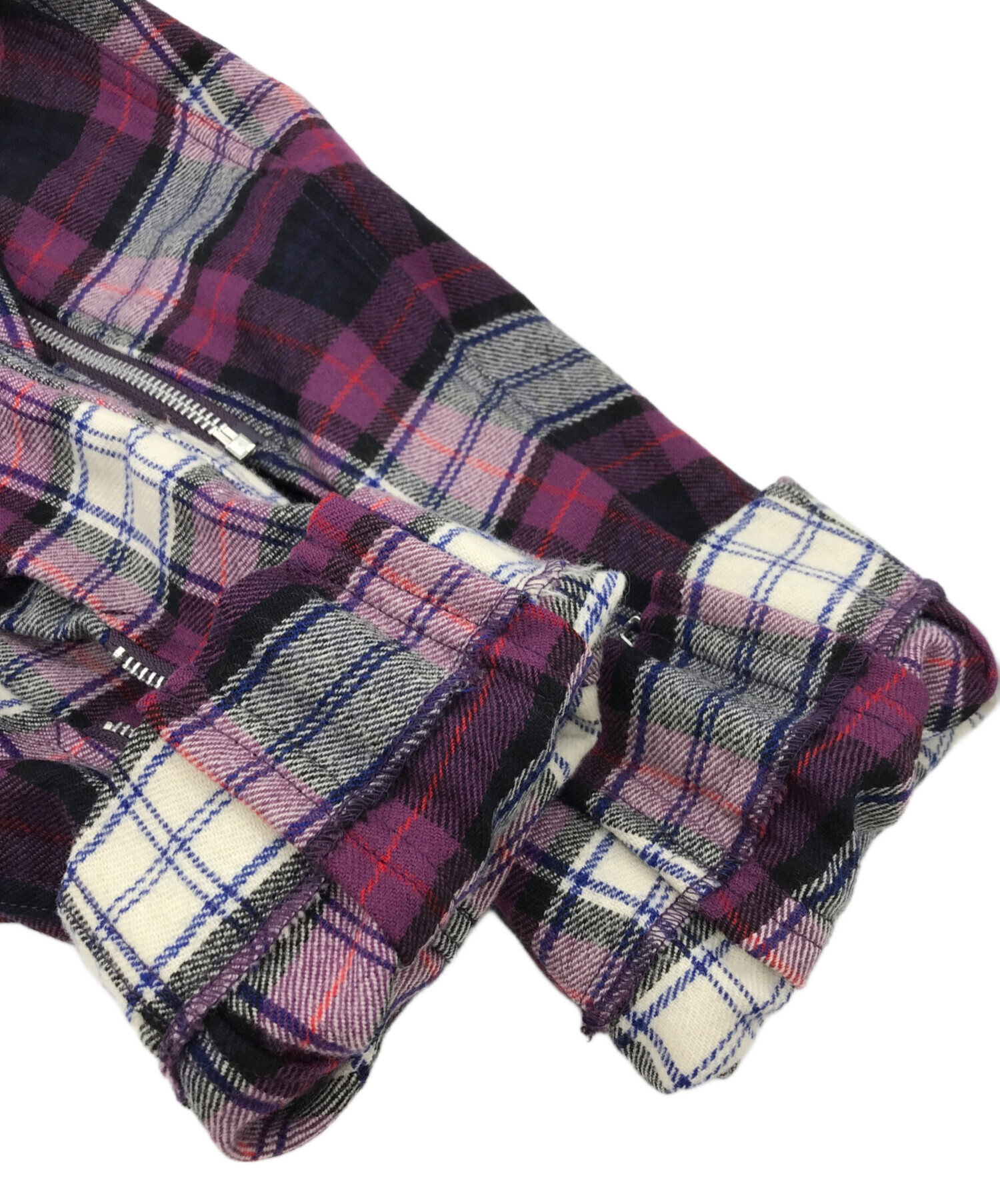 中古・古着通販】PHINGERIN (フィンガリン) ZIP RUN JACKET PLAID 