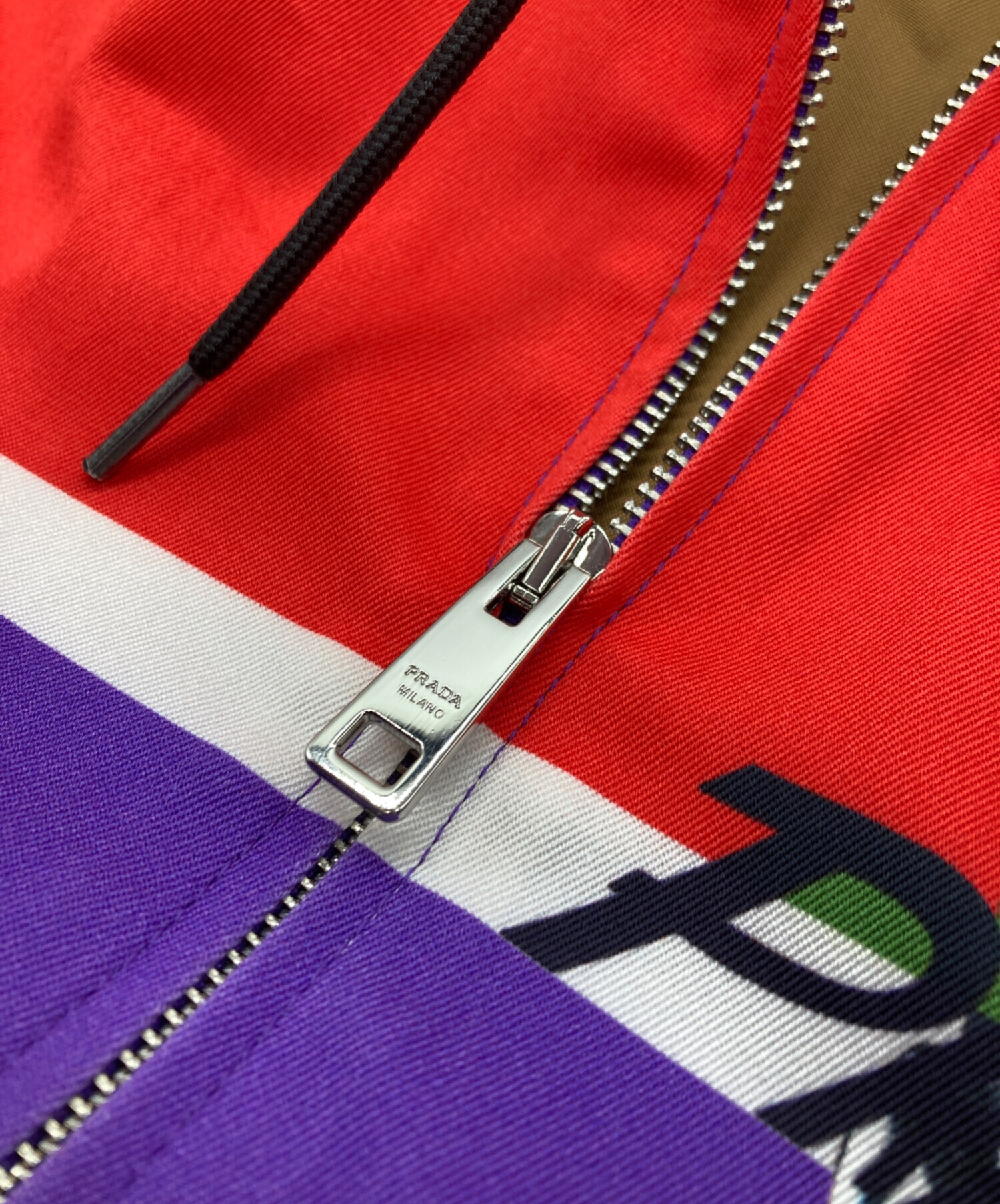 中古・古着通販】PRADA (プラダ) グラフィックプリントフーデット  