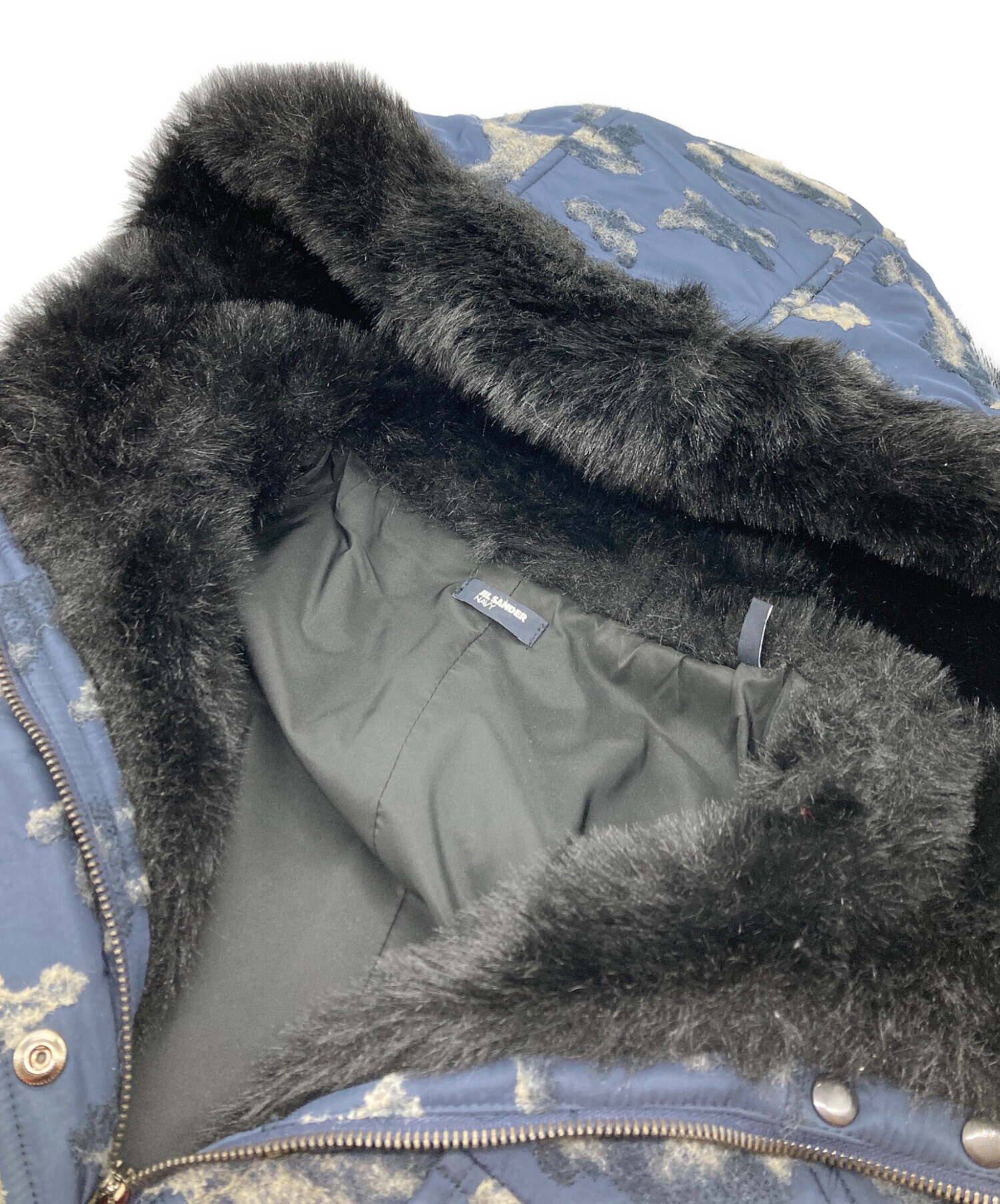 あんしん鑑定付　未使用　JIL SANDER ネイビーダウンジャケット ジルサンダー メンズ ダウン JIL SANDER ブランド ダウンジャケット