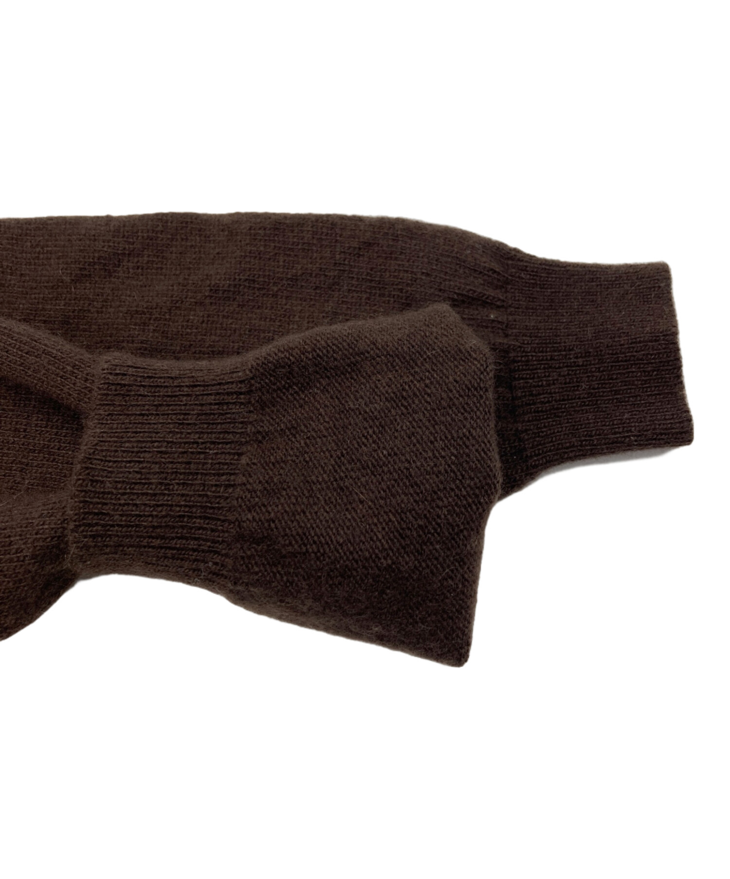 【新品未使用】HERMESカシミヤ100%カーディガン HERMES / エルメス | 2020AW | カシミヤ100％ レザーパッチ ニット