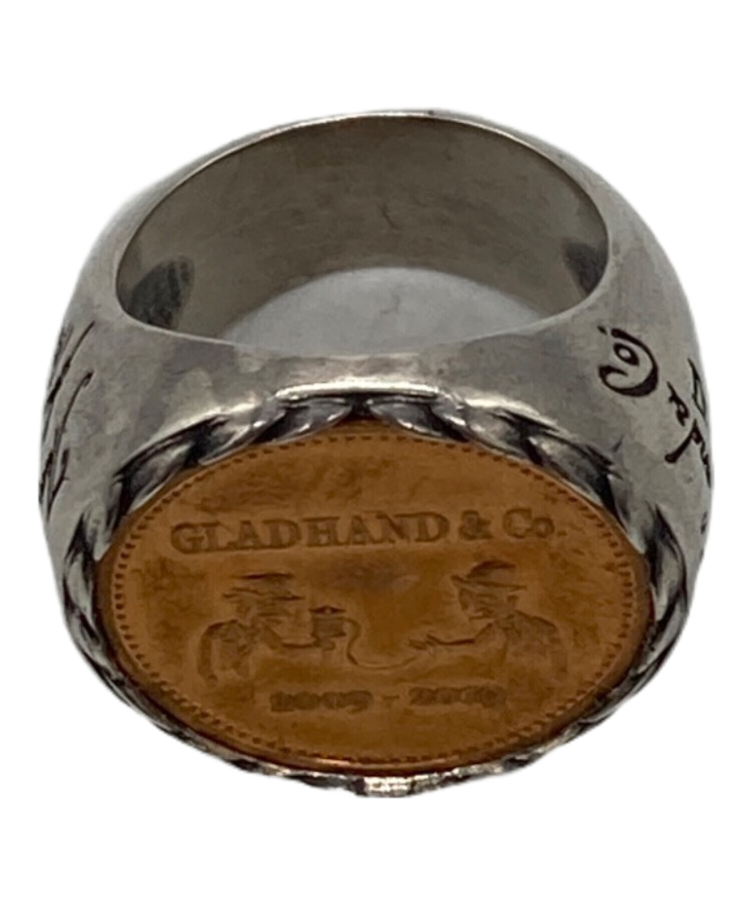 中古・古着通販】GLAD HAND (グラッドハンド) コインリング シルバー 