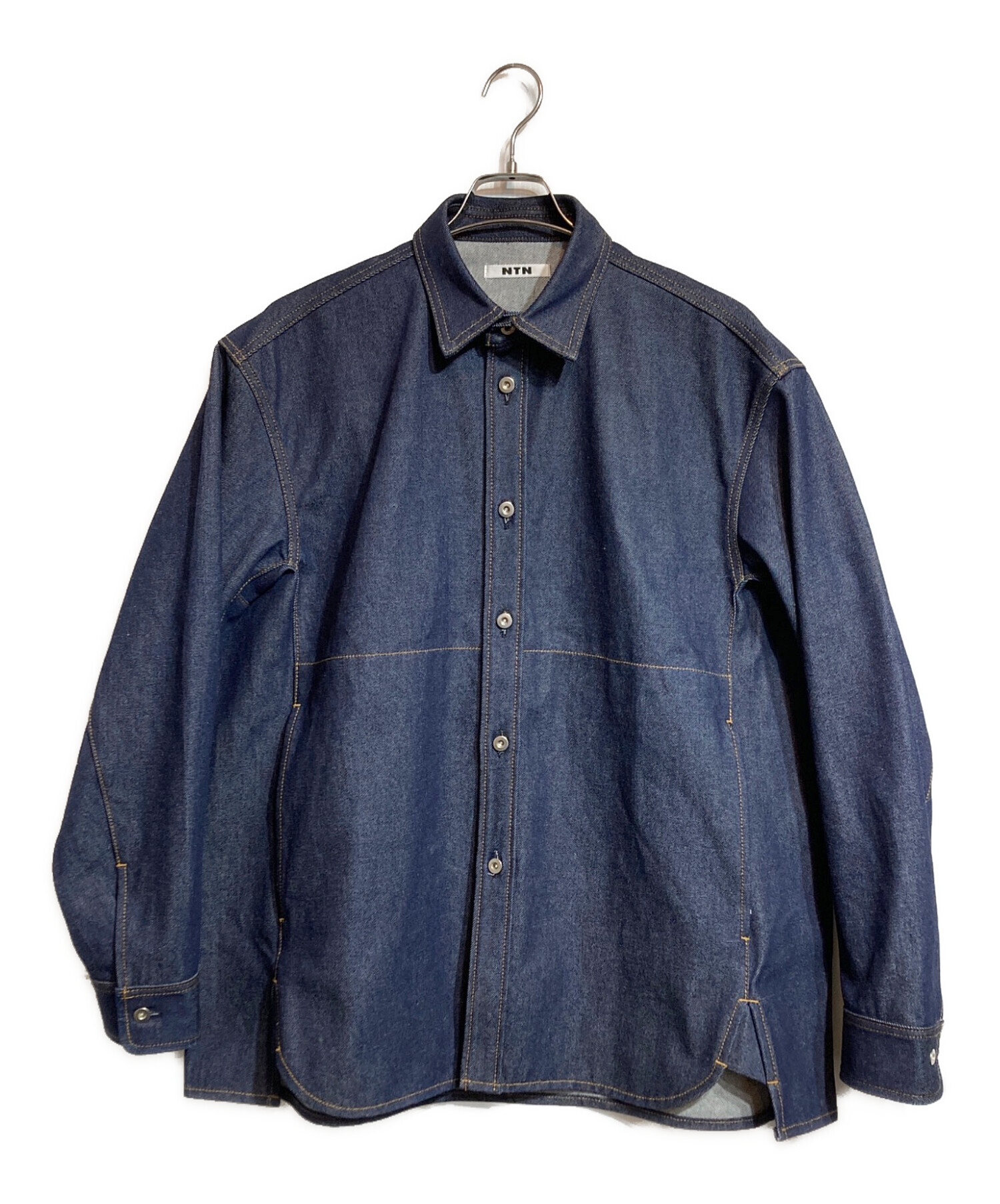 エヌティーエヌ	 NTN Ascent Denim Shirt 衣料品 トップス コットン メンズ ブラック系 【中古】 中古・古着通販】ntn (エヌティーエヌ) ASCENT DENIM SHIRT インディゴ