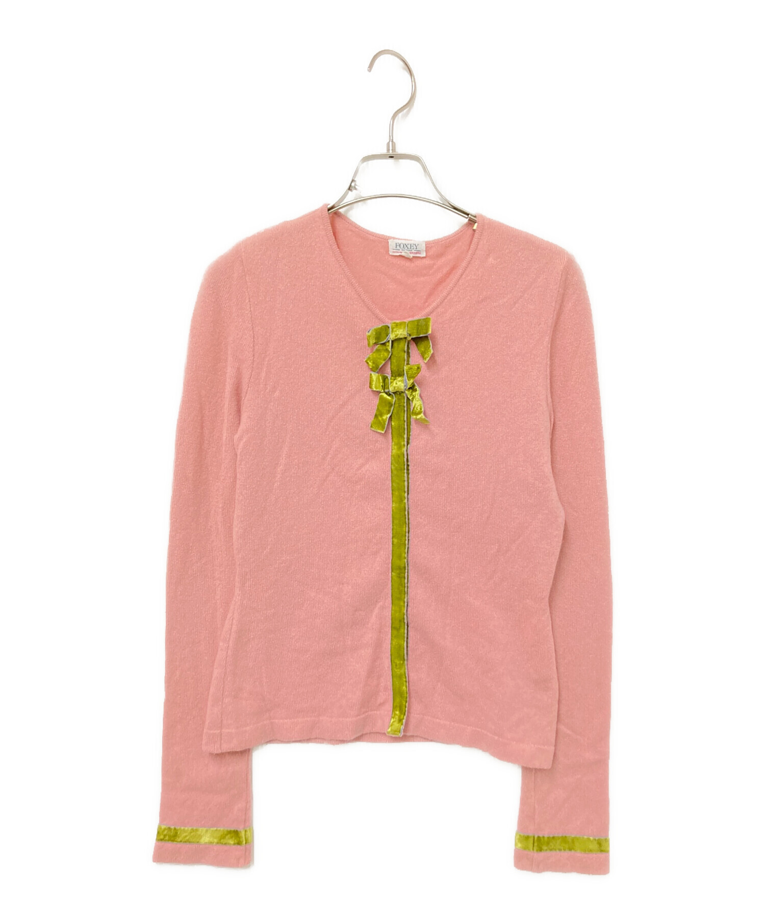 黒 gn418 フォクシーブティック⭐︎配色ガーディガンFOUETTE 38 レース