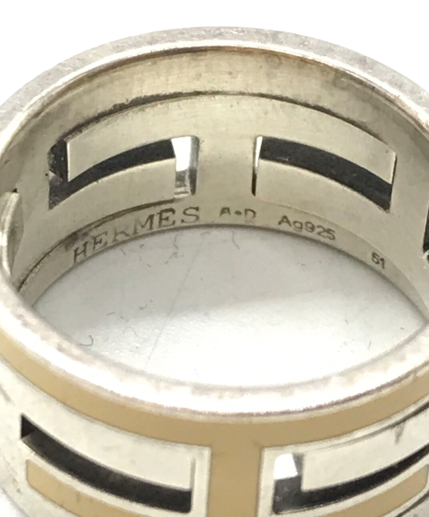 中古・古着通販】HERMES (エルメス) Hムーブアッシュリング シルバー