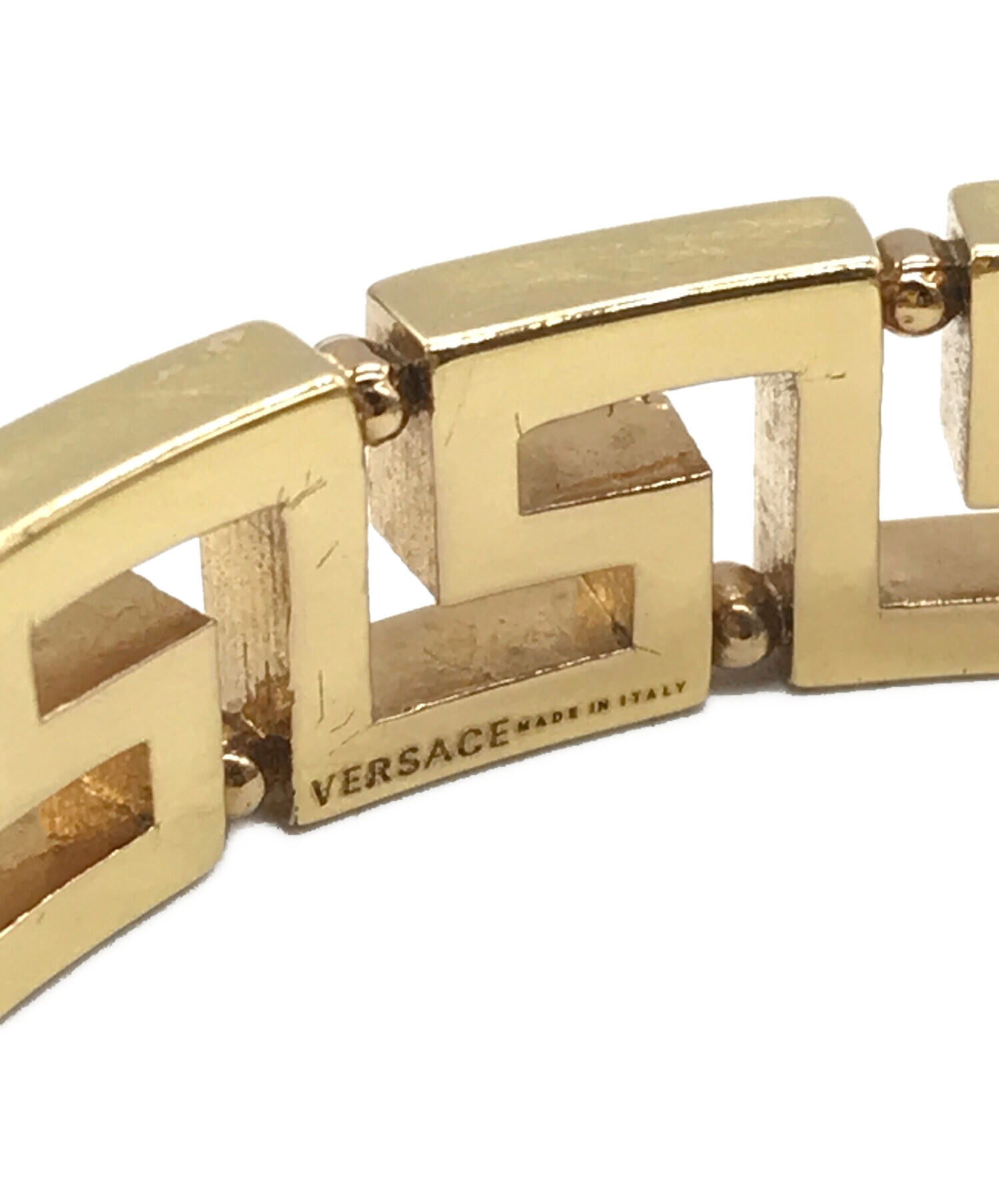 中古・古着通販】VERSACE (ヴェルサーチ) グレカチェーンブレスレット