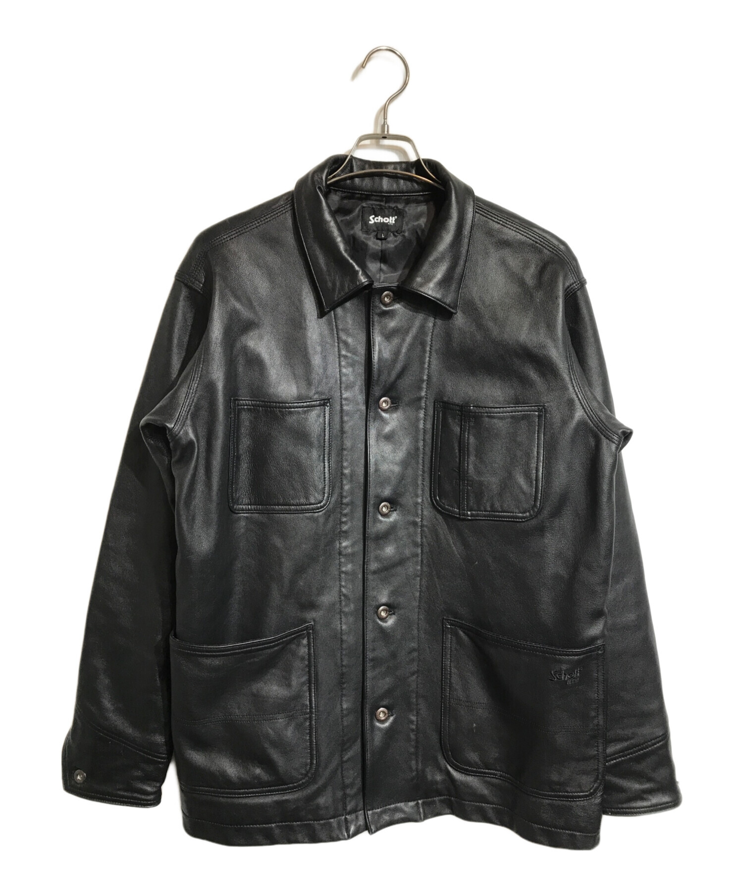 中古・古着通販】Schott (ショット) LAMB LEATHER COVERALL JACKET 