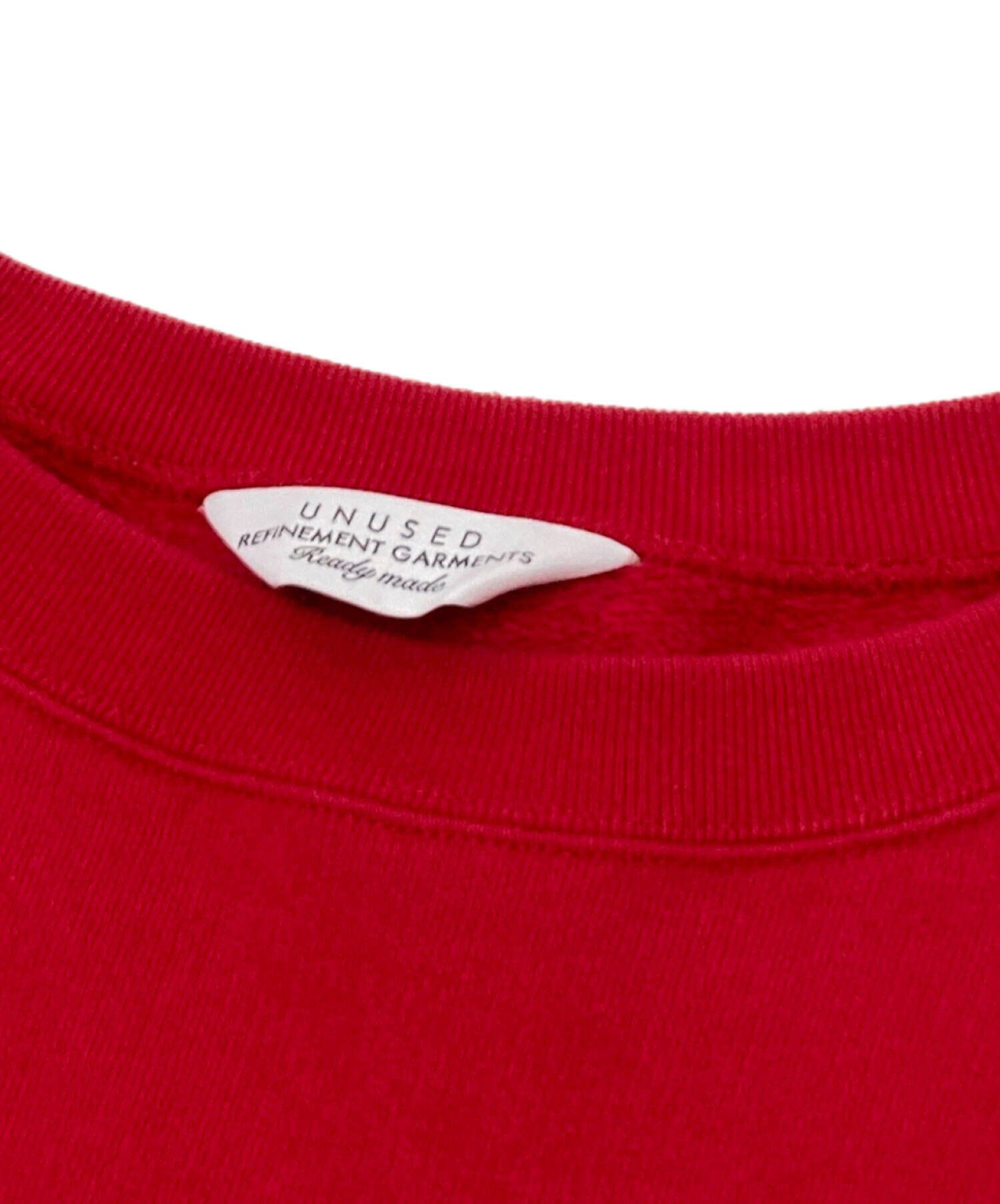 中古・古着通販】UNUSED (アンユーズド) crew neck sweat shirt レッド 