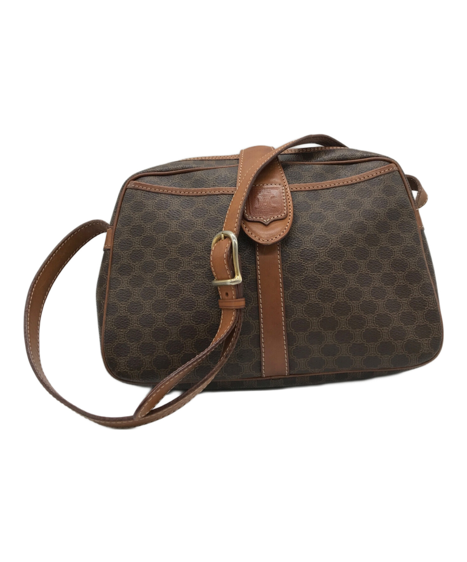 中古・古着通販】CELINE (セリーヌ) マカダムショルダーバッグ 