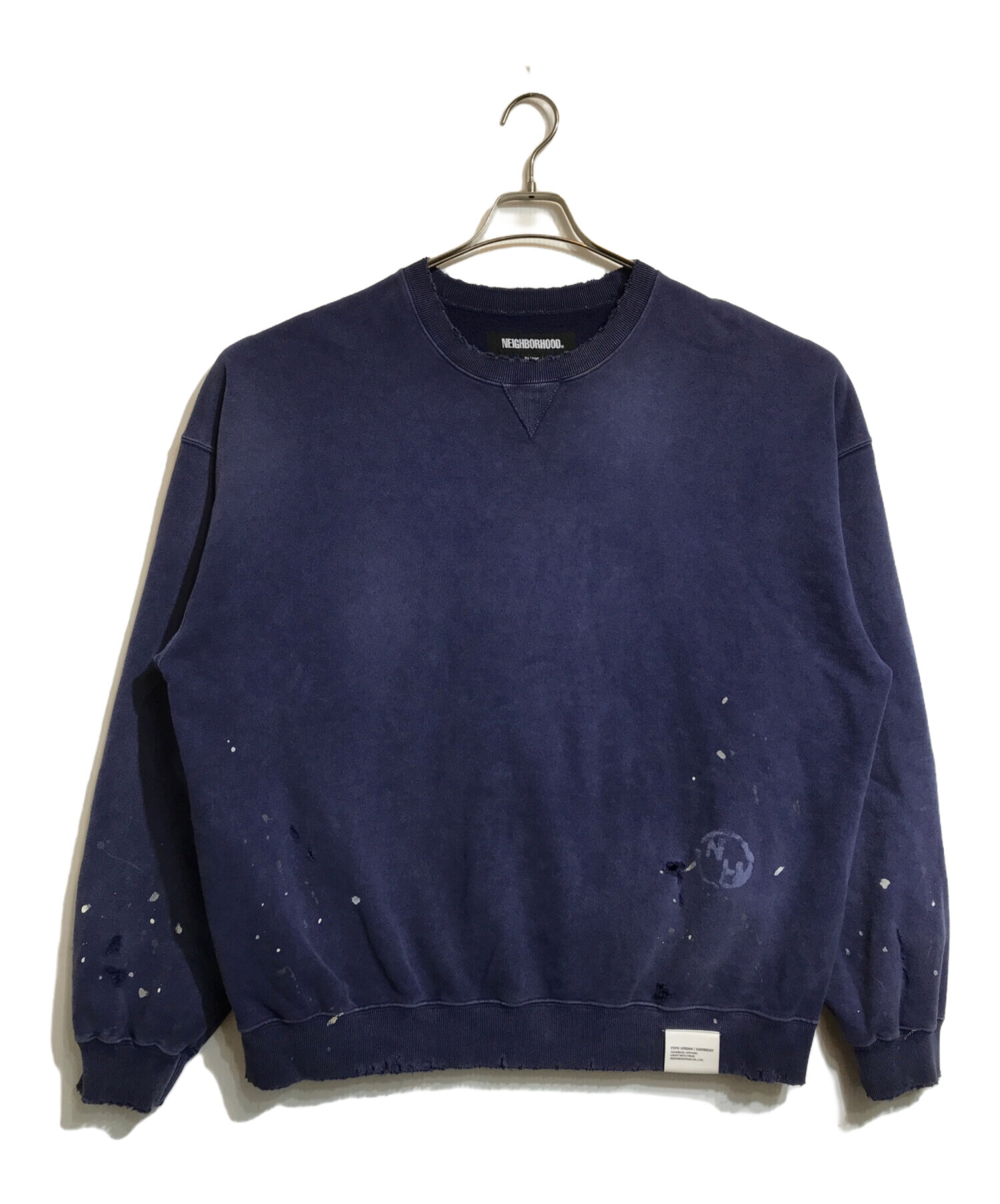 中古・古着通販】NEIGHBORHOOD (ネイバーフッド) DAMAGE SWEATSHIRT LS 