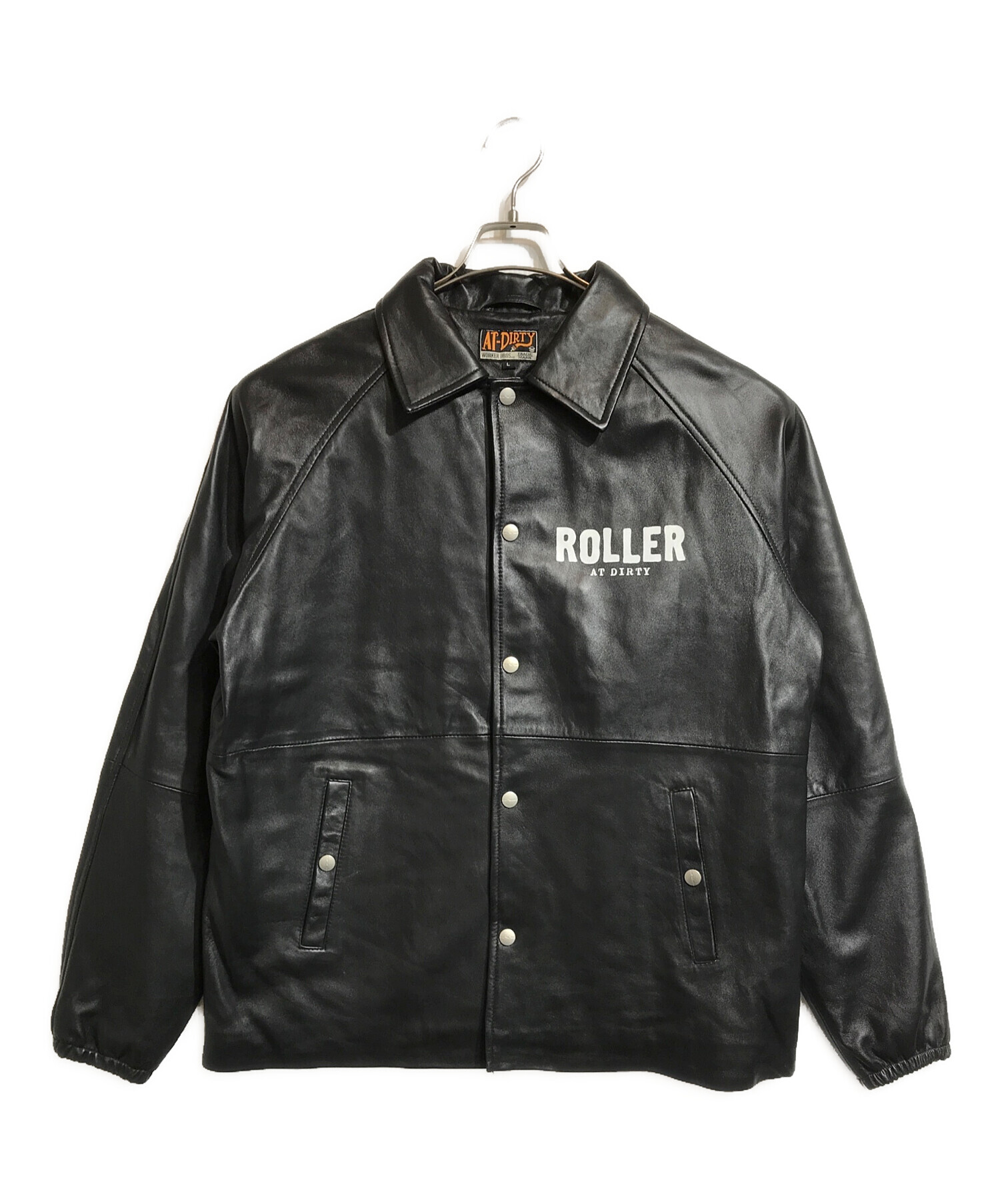 AT-DIRTY×ROLLER MAGAZINE LEATHER JACKET