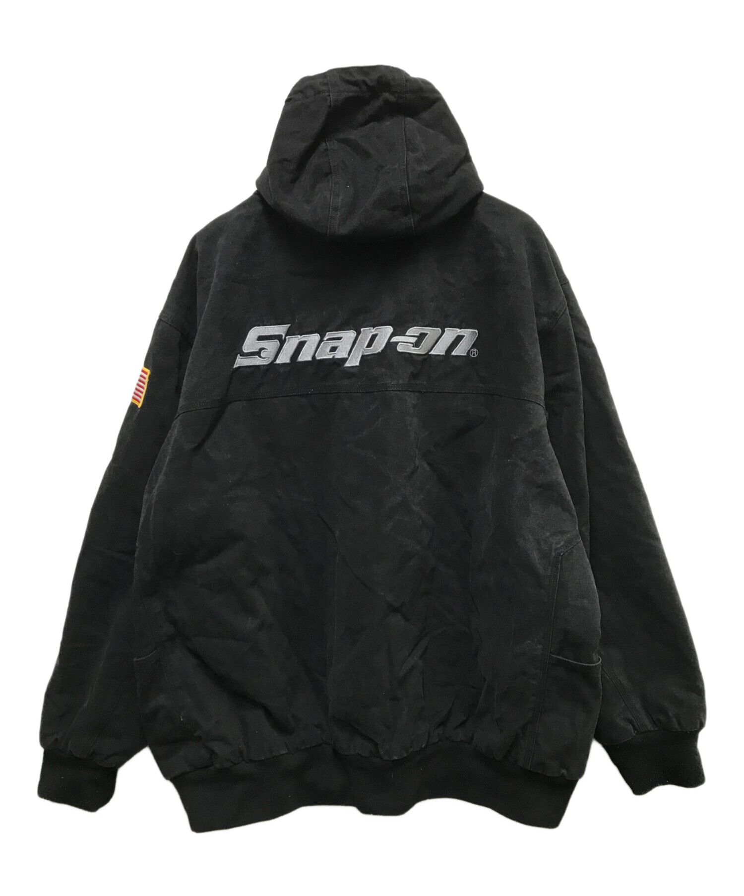 Snap-on ブラックジャケット フード付き【専用】 中古・古着通販】SNAP-ON (スナップオン) ダックジャケット ブラック