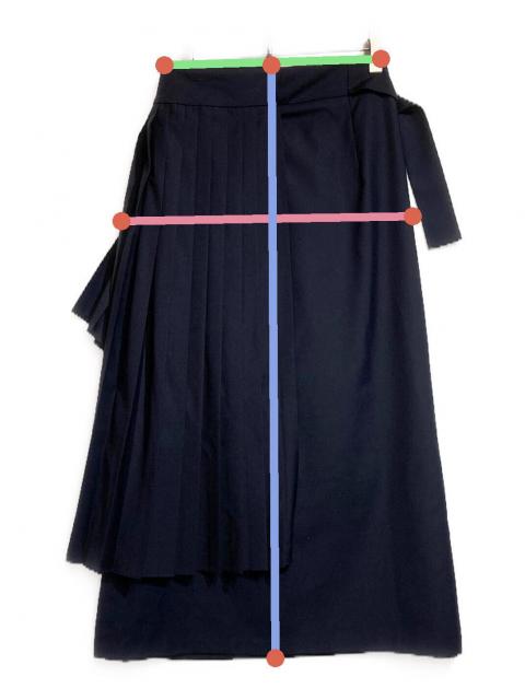 中古・古着通販】KIMHEKIM (キムヘキム) ラッププリーツスカート 