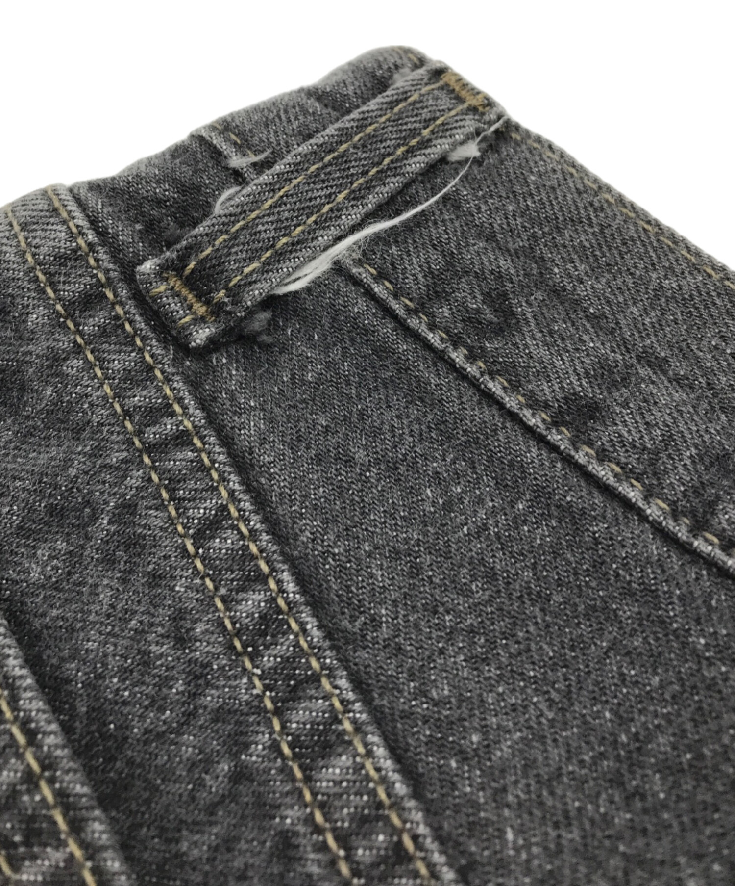 中古・古着通販】LEVI'S (リーバイス) 501先染ブラックデニムパンツ
