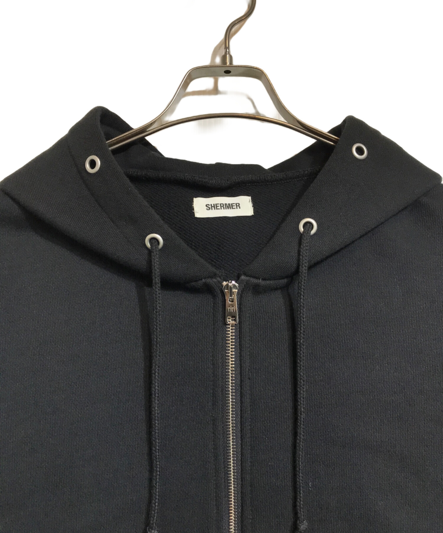 中古・古着通販】SHERMER (シャーマー) Metal Zip Parka ブラック 