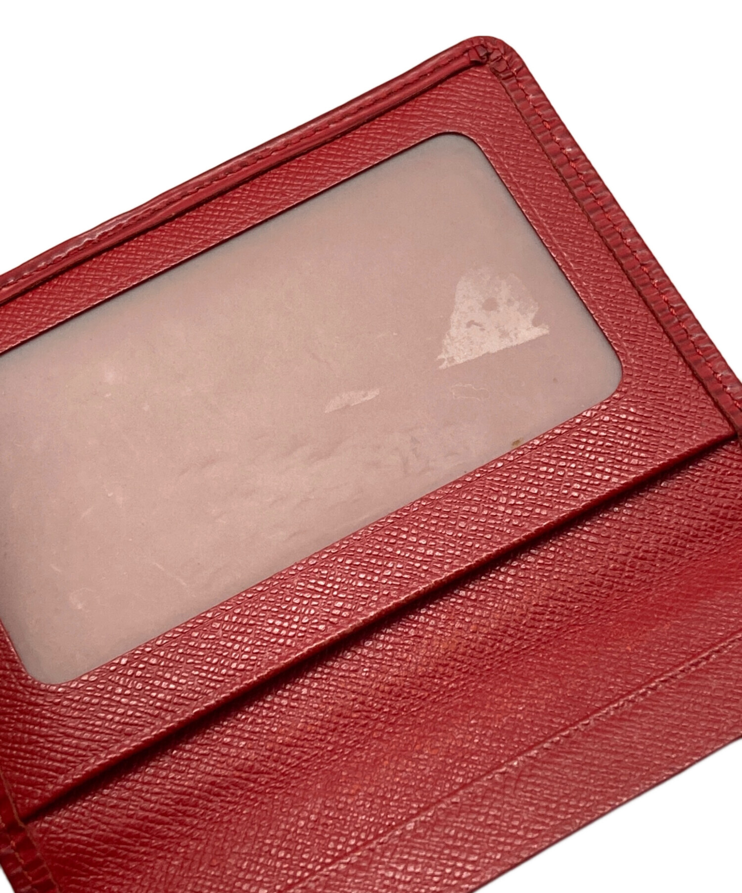 中古・古着通販】LOUIS VUITTON (ルイ ヴィトン) カードケース レッド