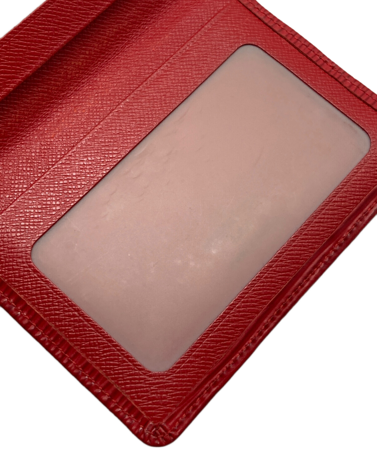 中古・古着通販】LOUIS VUITTON (ルイ ヴィトン) カードケース レッド