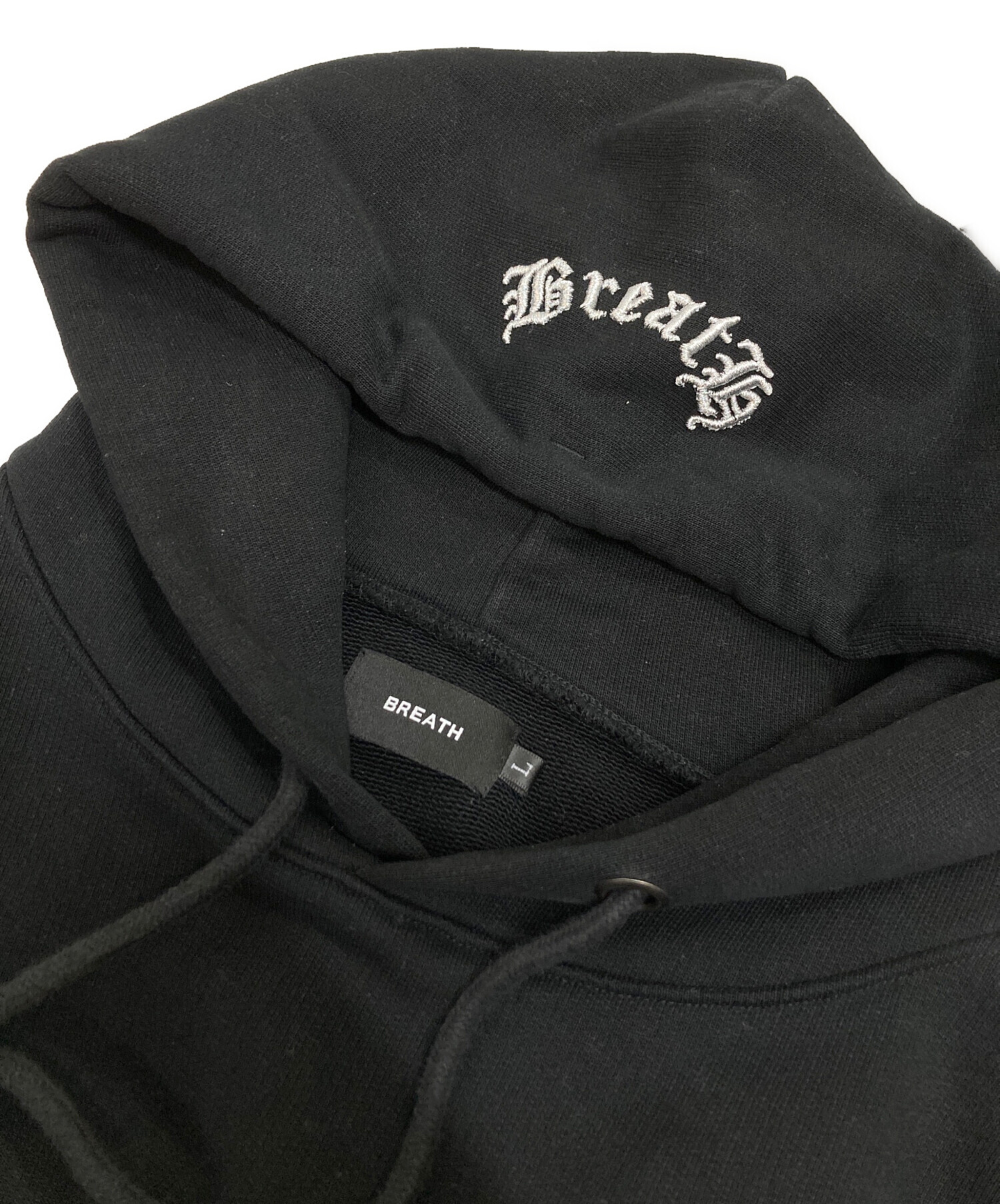 中古・古着通販】BREATH (ブレス) OLD ENGLISH LOGO HOODIE ブラック