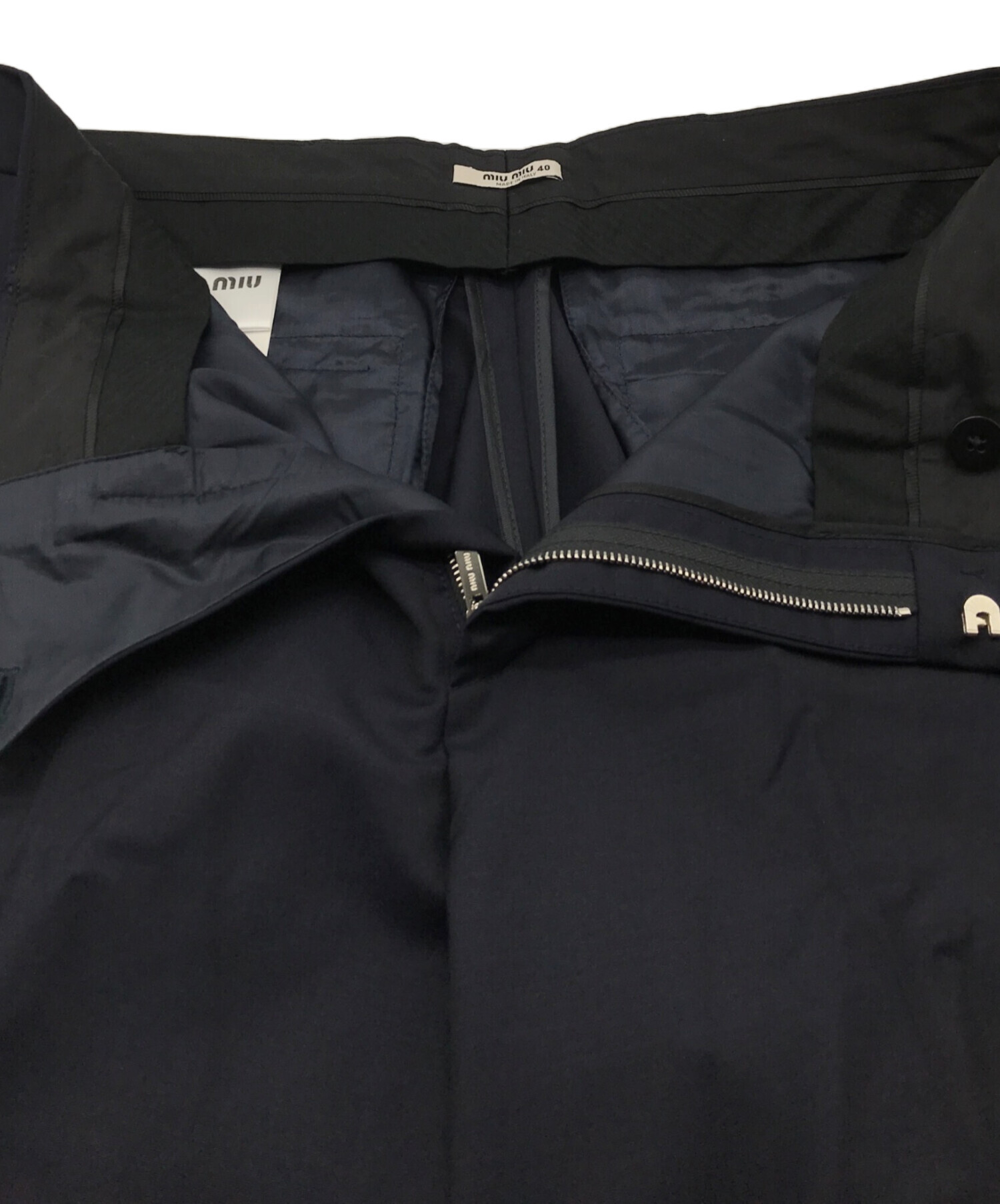 中古・古着通販】MIU MIU (ミュウミュウ) サイドラインスラックス 