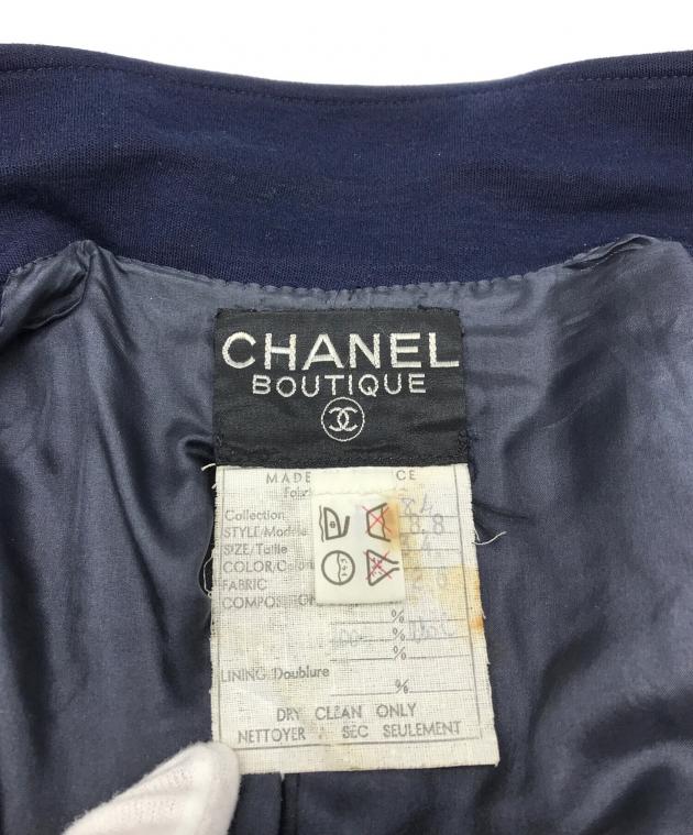 中古・古着通販】CHANEL (シャネル) 金釦セットアップ ネイビー サイズ