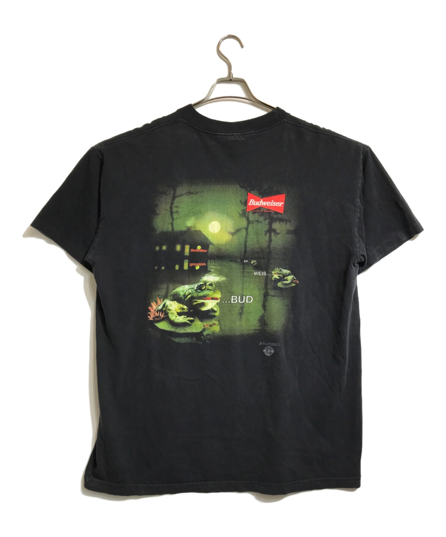90s バドワイザー Budweiser カエル Tシャツ XL 黒 企業 公式通販 